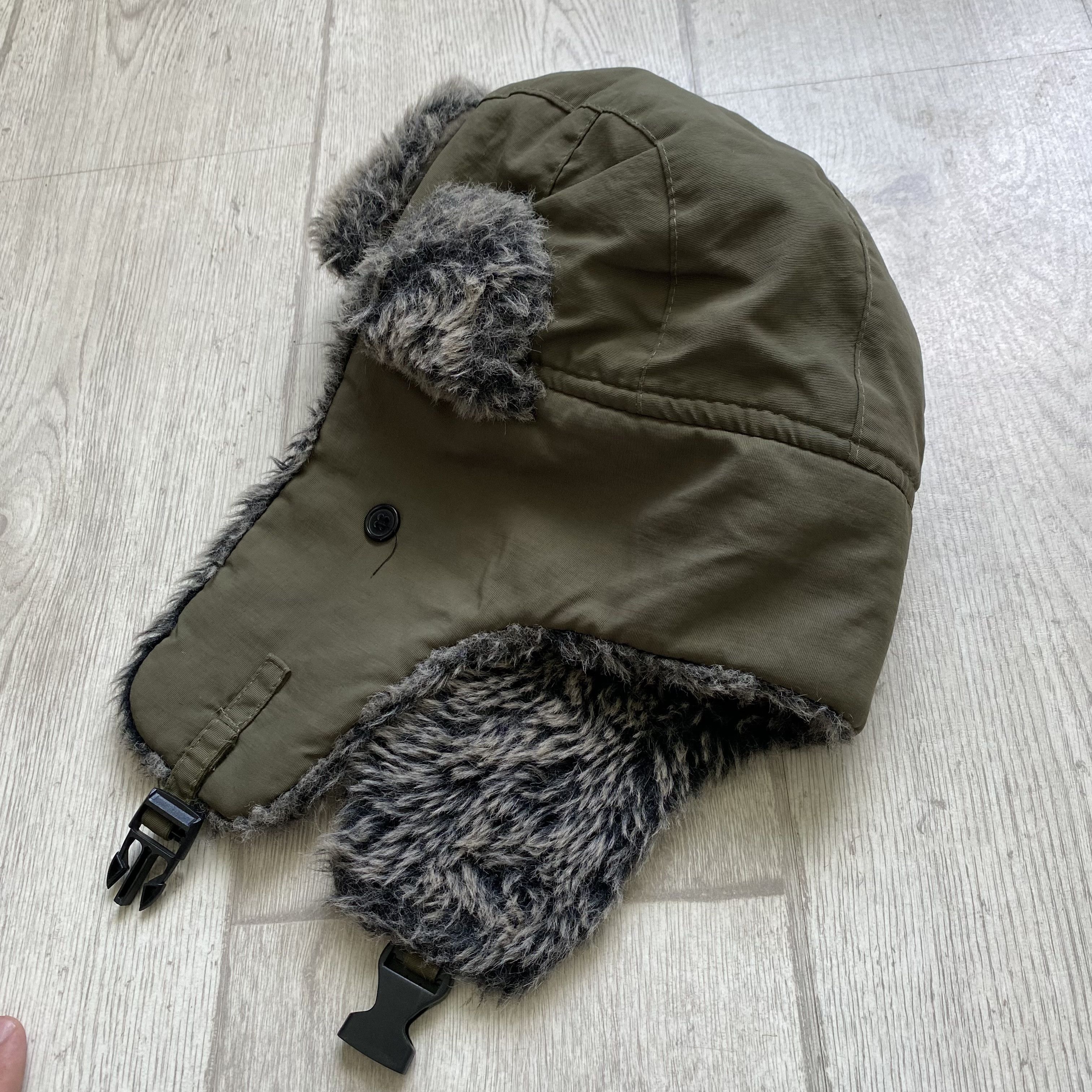 Japanese Brand Y2K Vintage 90s Japanese Trapper Fur Ushanka Winter Hat Size ONE SIZE - 4 Thumbnail