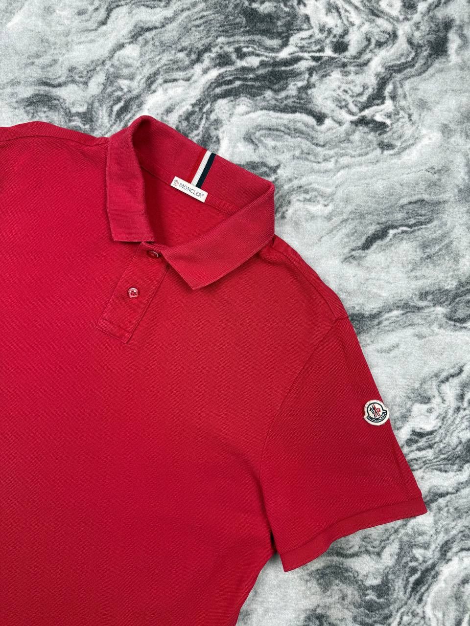 Moncler Moncler Maglia Polo Manica Corta Shirt Men L Red Size US L / EU 52-54 / 3 - 2 Thumbnail