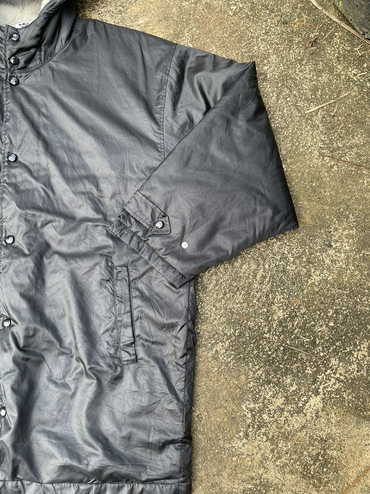 Adidas Vintage Adidas Trefoil Hooded Coach Jacket (Fleece-Lined) Size US L / EU 52-54 / 3 - 13 Thumbnail
