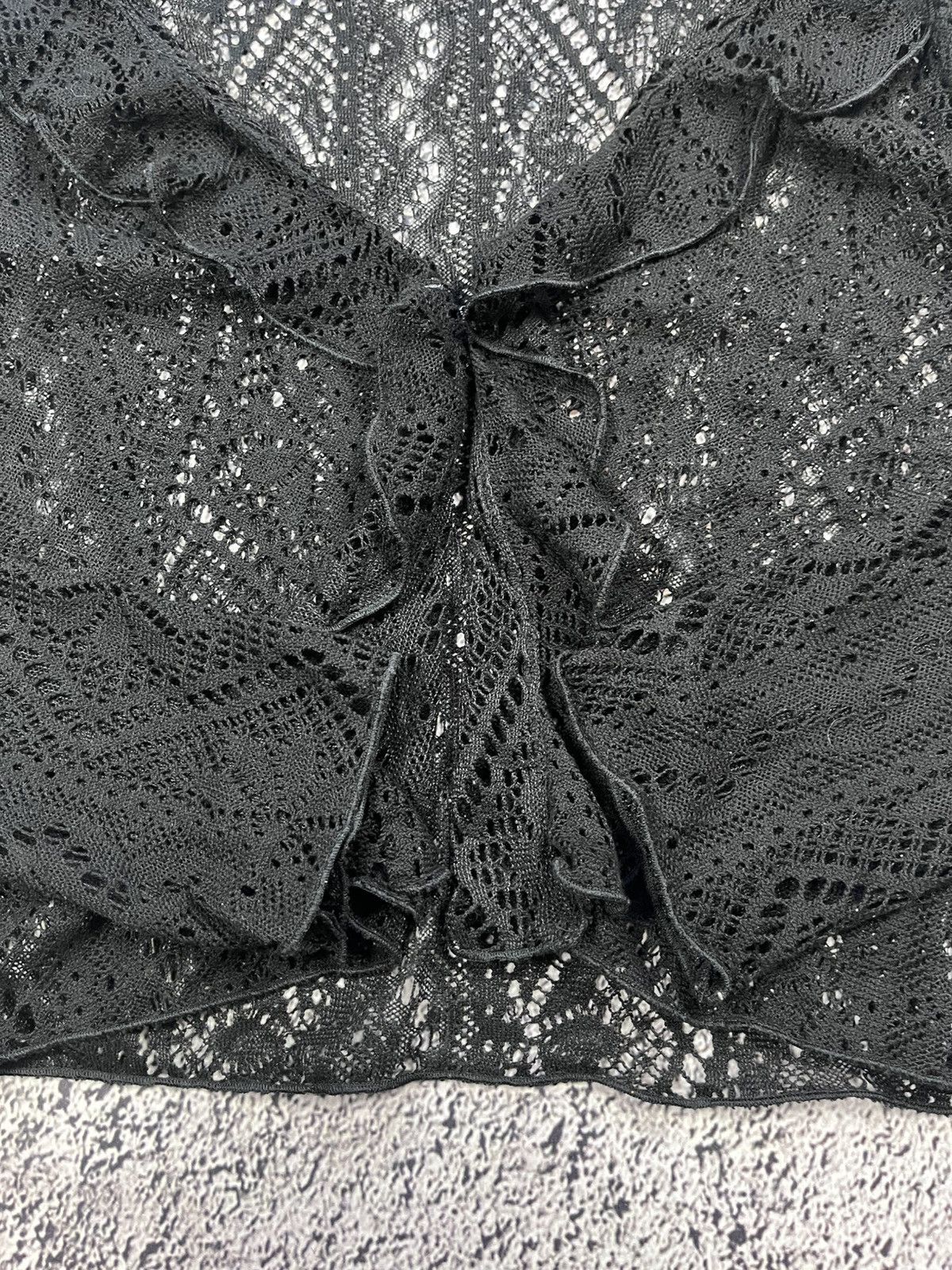 Vintage Vintage AvantGarde Knitted Mesh Cardigan Gothic Size M / US 6-8 / IT 42-44 - 5 Thumbnail