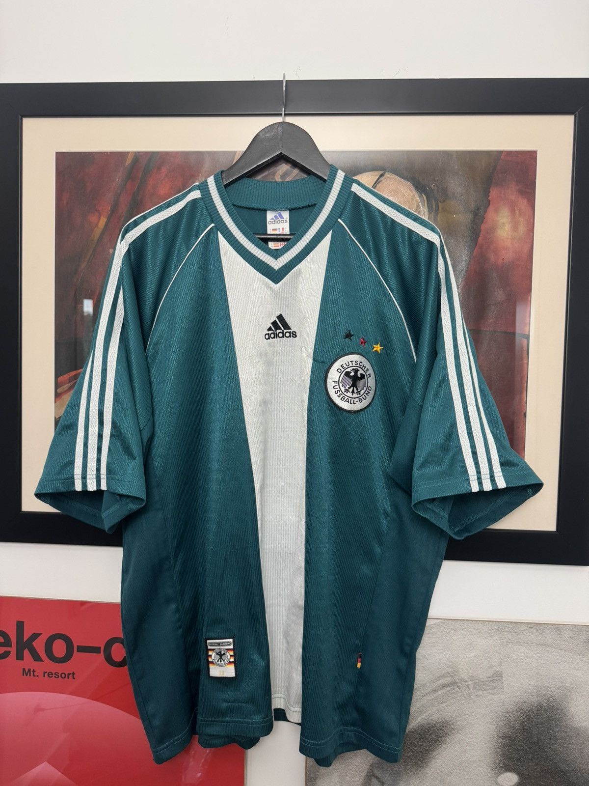 Adidas Rare 90s Germany Adidas Jersey Deutscher Football Soccer Size US XL / EU 56 / 4 - 1 Thumbnail