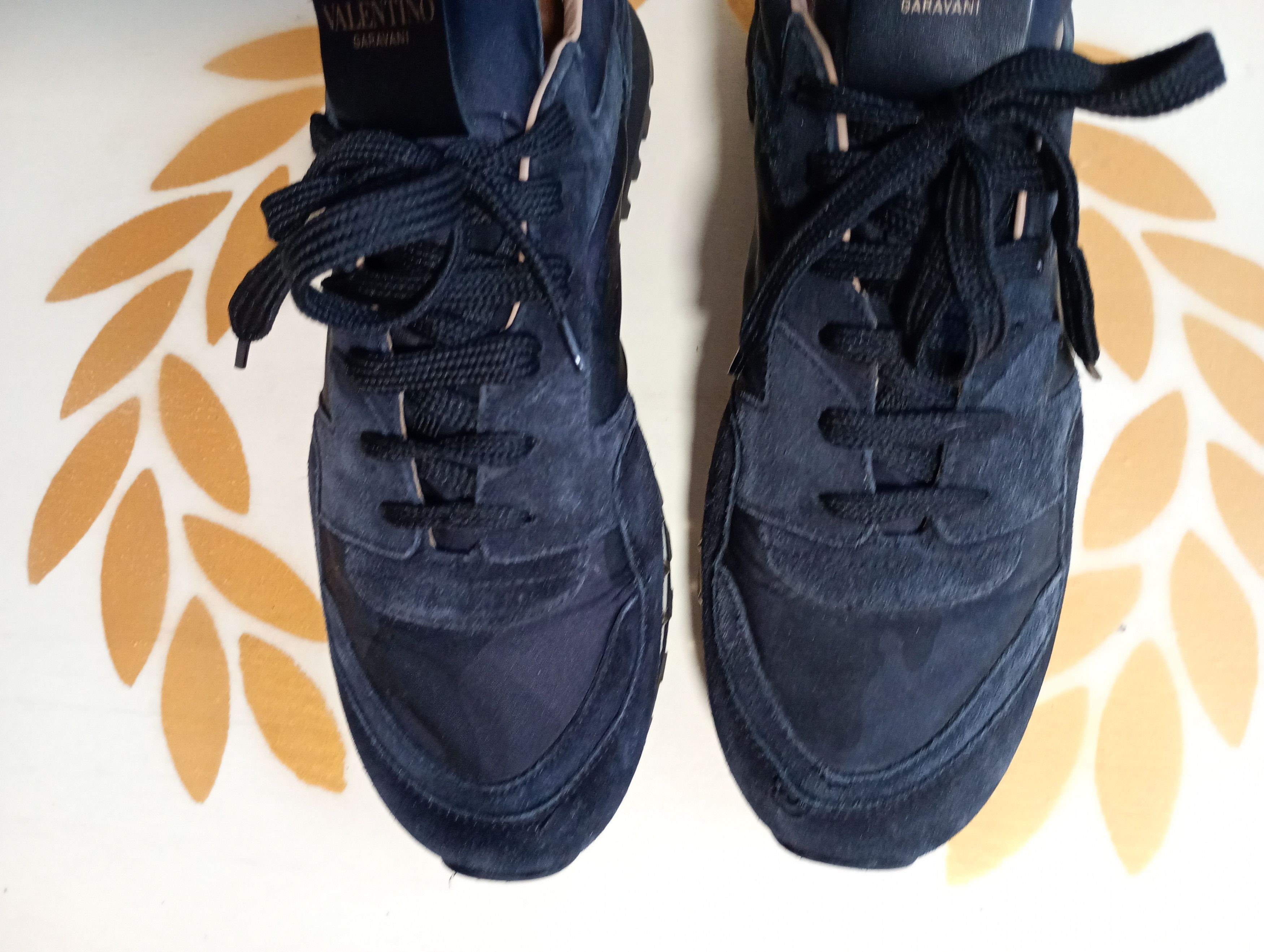 Valentino Valentino Suede and Camouflage Canvas Rockrunner Size US 9.5 / EU 42-43 - 5 Thumbnail