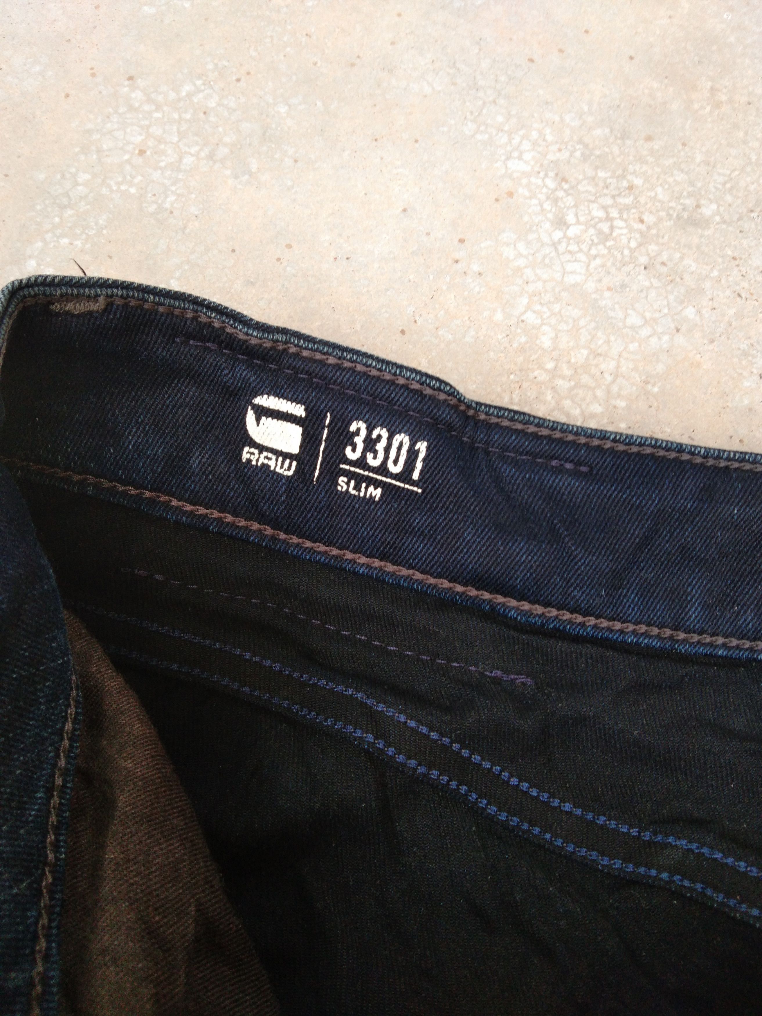 G-Star G Star Raw 3301 Slim Distressed Jeans 30x29 Size US 30 / EU 46 - 7 Thumbnail