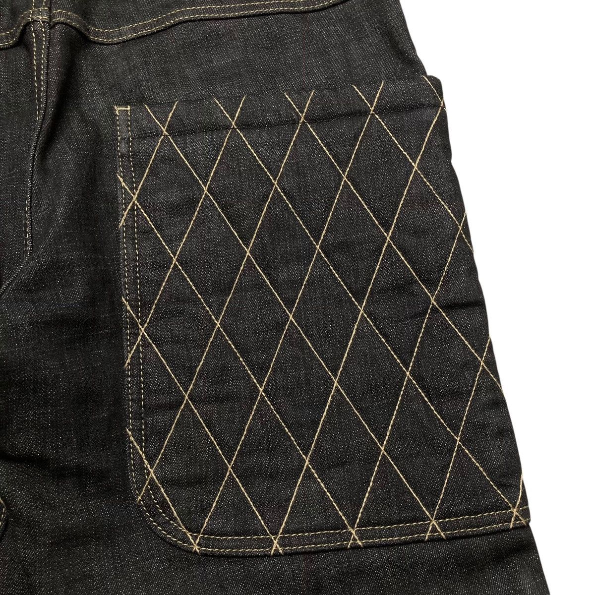 Momotaro Jeans OLD VIRUS - Japanese Double Knee Denim Big Pocket Unique 🇯🇵 Size US 34 / EU 50 - 7 Thumbnail