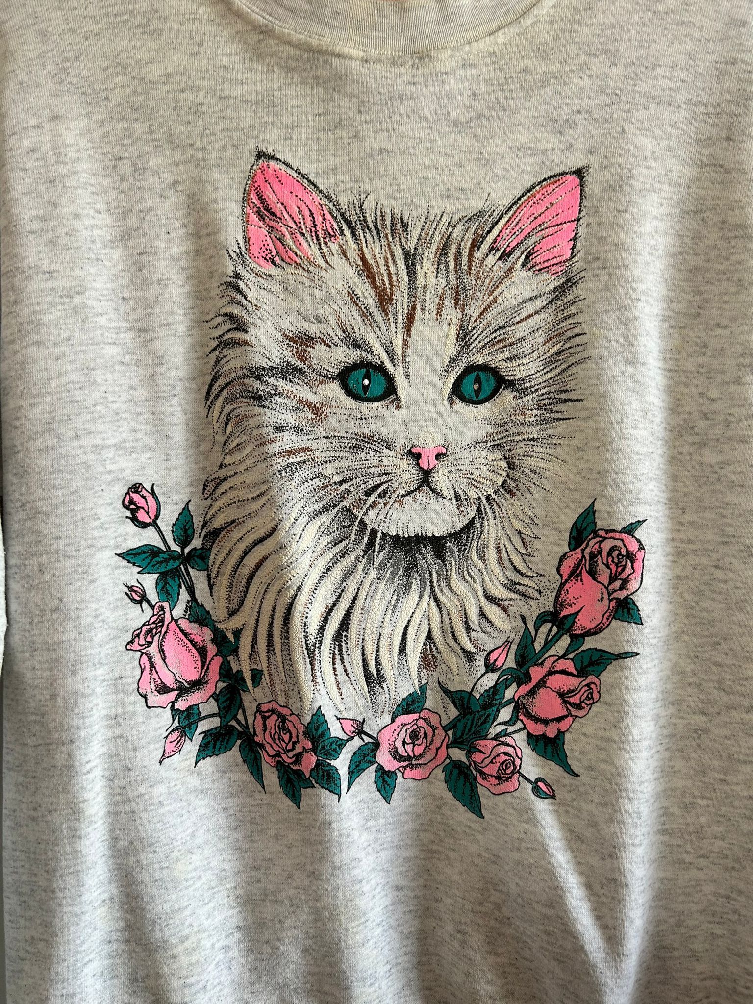 Vintage Cat Womens Crewneck Size M / US 6-8 / IT 42-44 - 2 Thumbnail