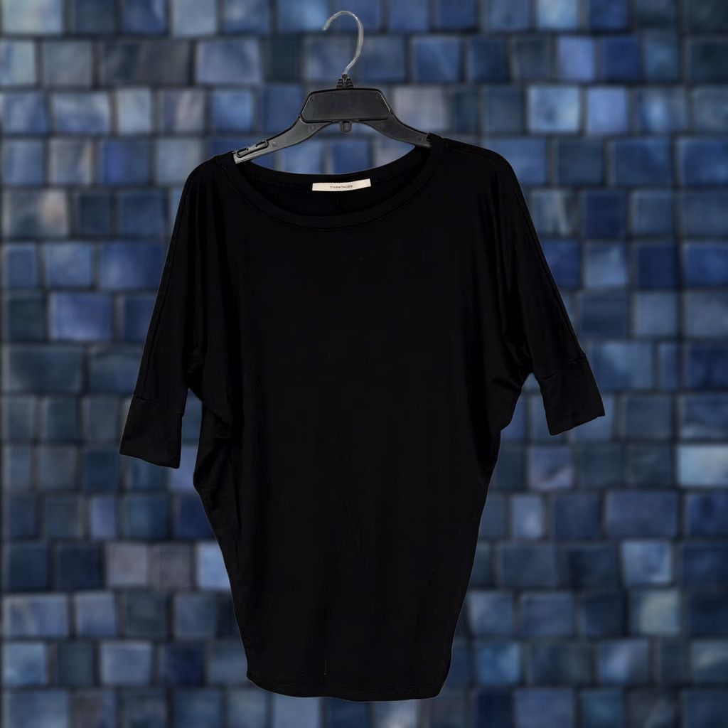 Vintage 41 Hawthorn Shirt Womens XS Black Dolman Sleeve Modal Stretch Top Blouse Minimal Size XS / US 0-2 / IT 36-38 - 1 Thumbnail