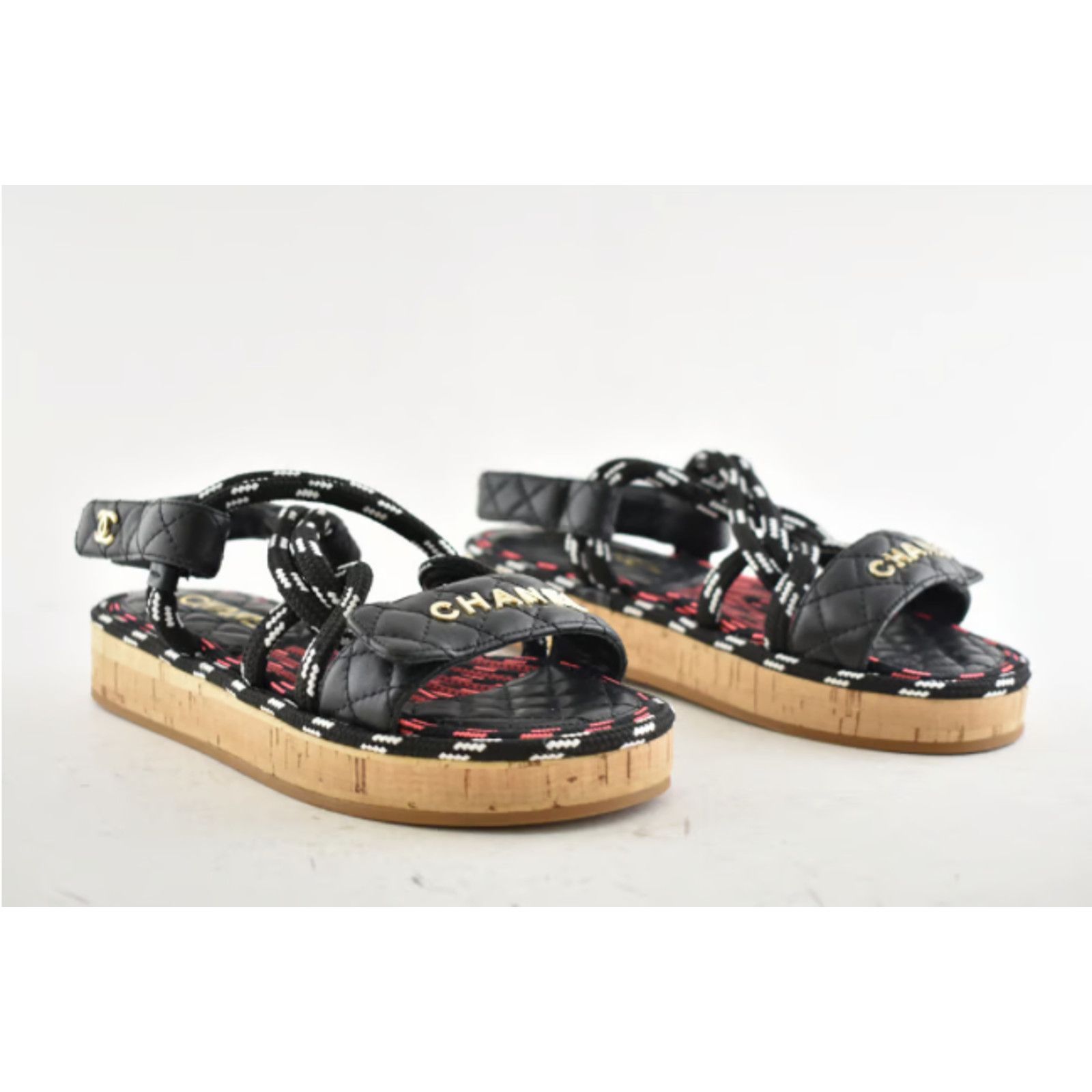 Chanel Chanel 20S White Black Cord Rope Quilted CC Logo Mule Size US 6 / IT 36 - 12 Thumbnail