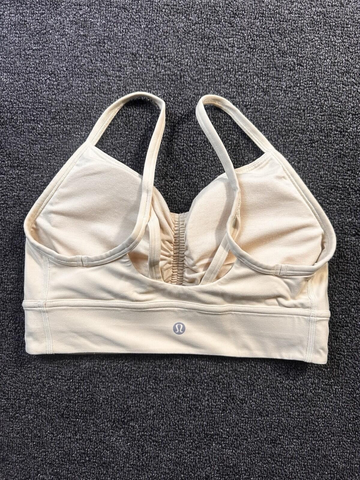 Lululemon Lululemon Nulu Front-Gather Bra Pale Yellow, B/C Cup Sz 8 Size ONE SIZE - 2 Thumbnail