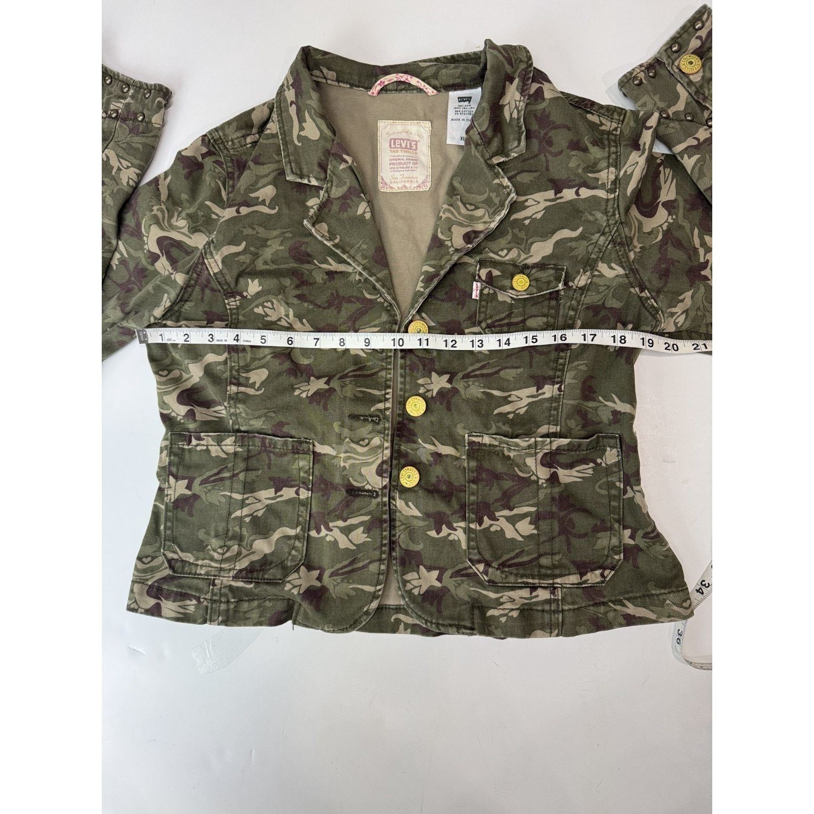 Levi's Levi's Tab Twill California Camo Jacket XL Studded Military Size XL / US 12-14 / IT 48-50 - 5 Thumbnail