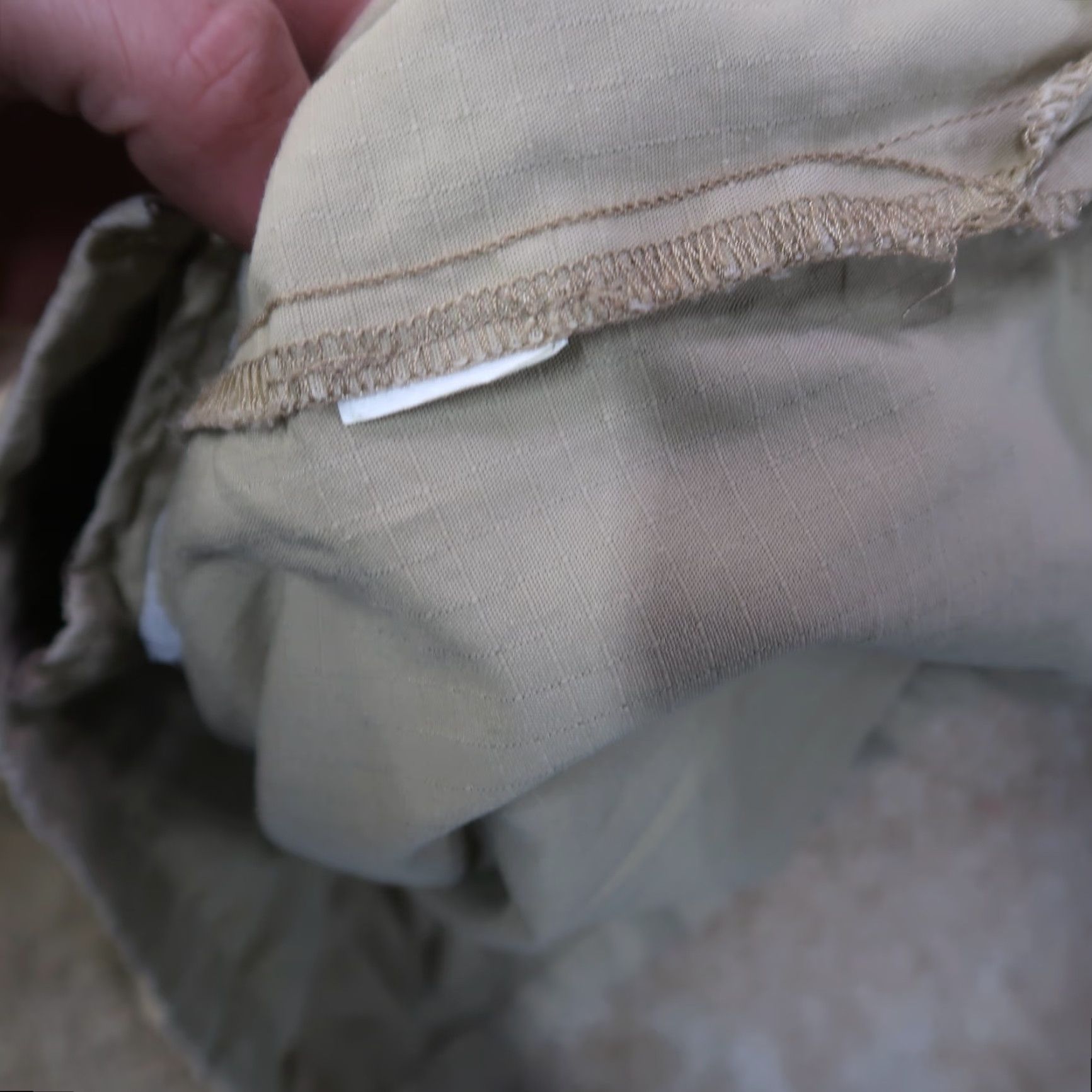 Lucky Brand Lucky Brand Platoon Shirt Jacket Mens XL Beige Solid Mid-Length Vintage No Size US XL / EU 56 / 4 - 7 Thumbnail