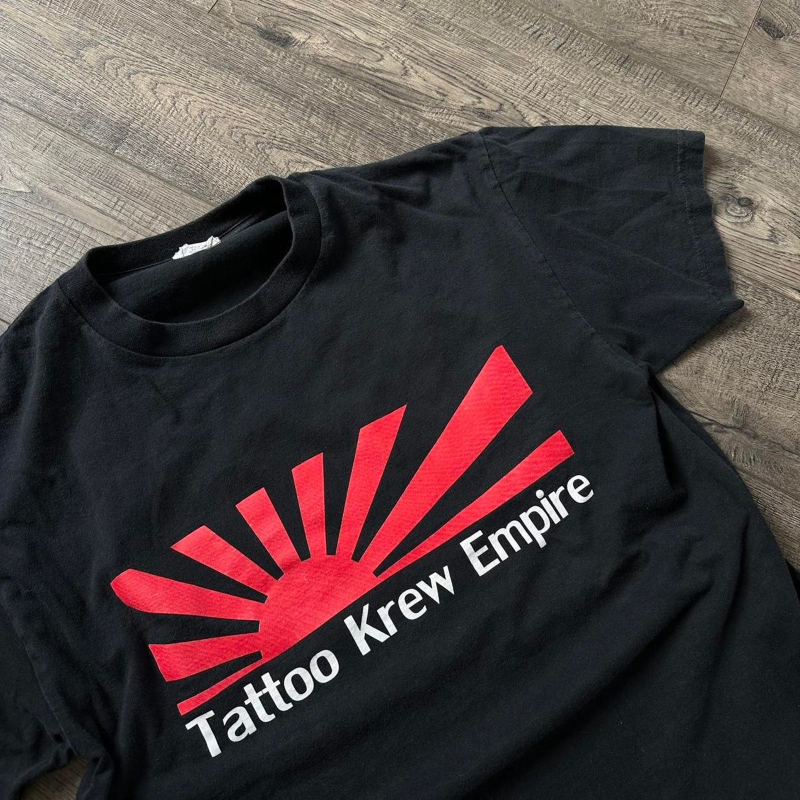 Vintage Vintage 00s Black Cotton Tattoo Empire Pray For Japan Shirt Size US L / EU 52-54 / 3 - 3 Thumbnail