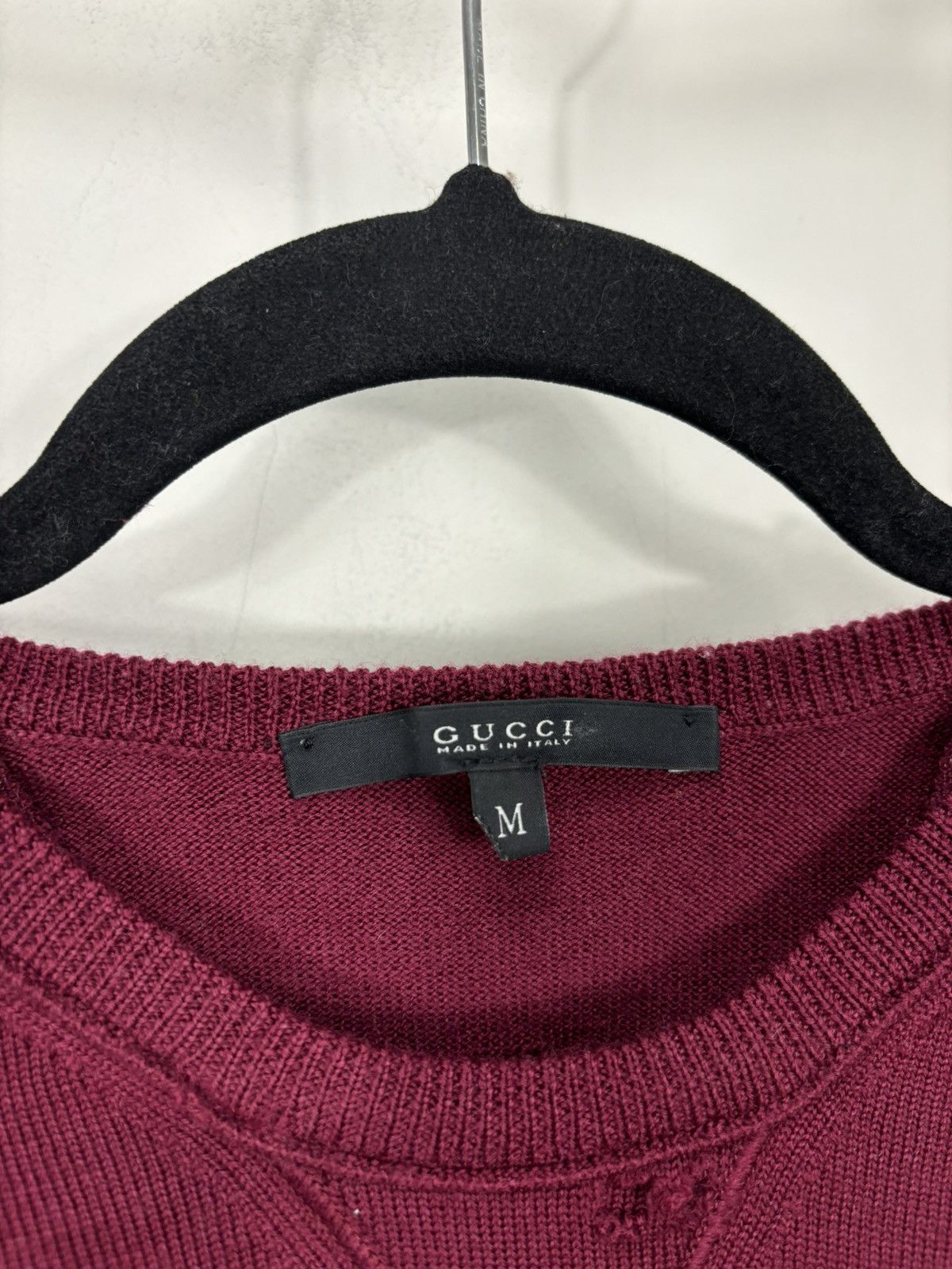 Gucci Gucci Burgundy Wool Cashmere Sweater Size US S / EU 44-46 / 1 - 5 Thumbnail