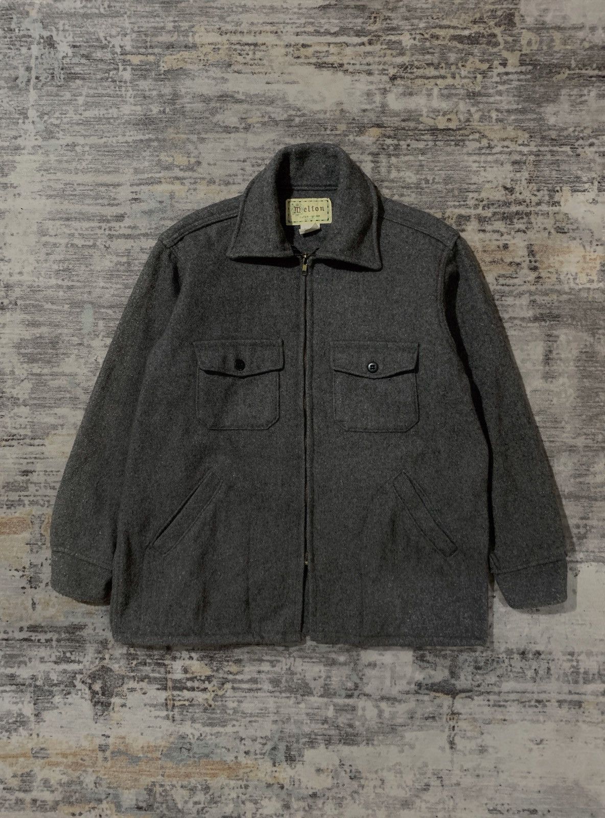 Other VINTAGE MELTON OUTWEAR WOOL WORKER STYLE JACKET Size US L / EU 52-54 / 3 - 1 Thumbnail
