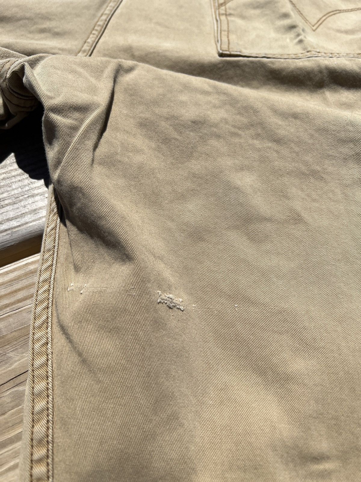 Levi's × Vintage Vintage Y2K Levi’s Baggy Cargo Khaki Pants Size US 38 / EU 54 - 17 Thumbnail