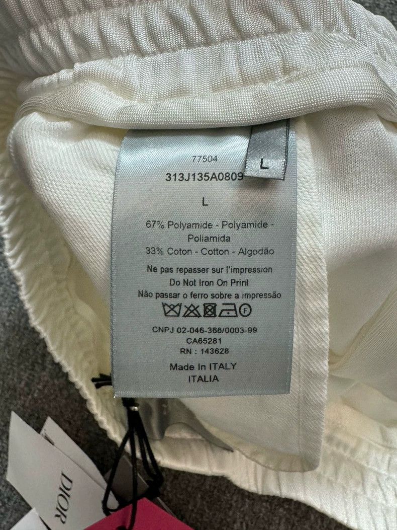 Dior Dior Size L White contrast stitching printed logo digital s Size US 32 / EU 48 - 5 Thumbnail