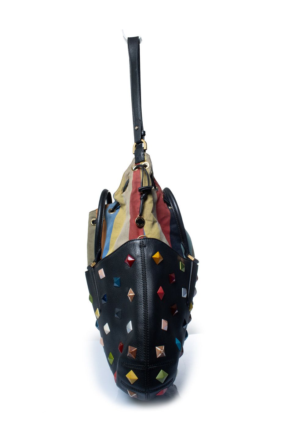 Fendi Fendi, B.Fab convertible studded medium tote Size ONE SIZE - 8 Thumbnail
