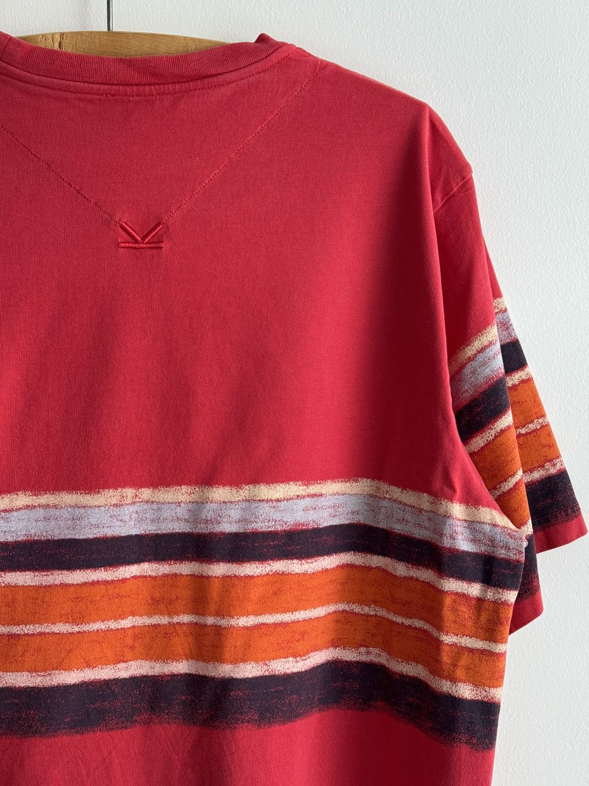 Kenzo Kenzo Striped Crew Neck Shirt Bold Red Size US M / EU 48-50 / 2 - 8 Thumbnail