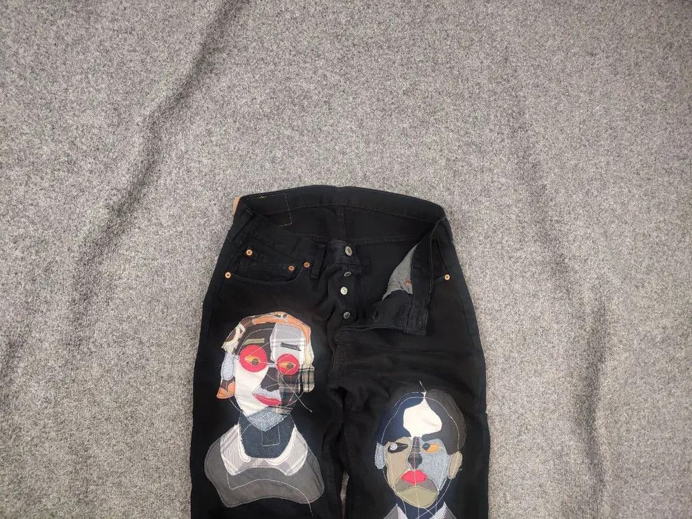 Levi's Vintage 90's Levi’s 501 Sashiko Face Jeans junya watanabe Size US 34 / EU 50 - 1 Thumbnail