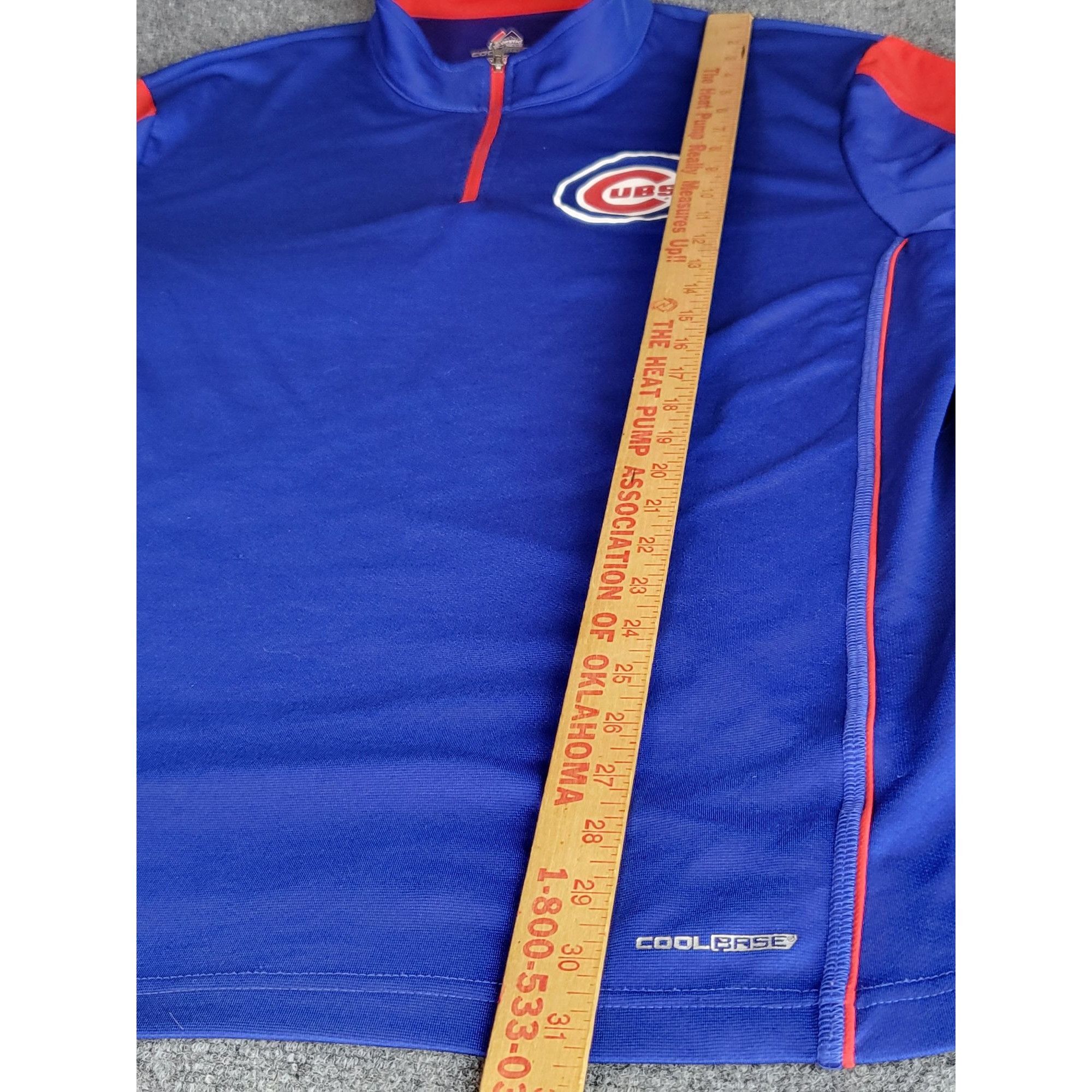 Majestic Chicago Cubs Majestic Pullover Shirt Men Sz XXL Coolbase Blu Size US XXL / EU 58 / 5 - 2 Thumbnail