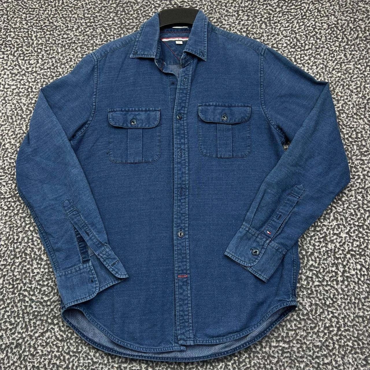 Tommy Hilfiger Tommy Hilfiger Button Up Shirt Men Denim Blue Collared S Size US S / EU 44-46 / 1 - 1 Thumbnail