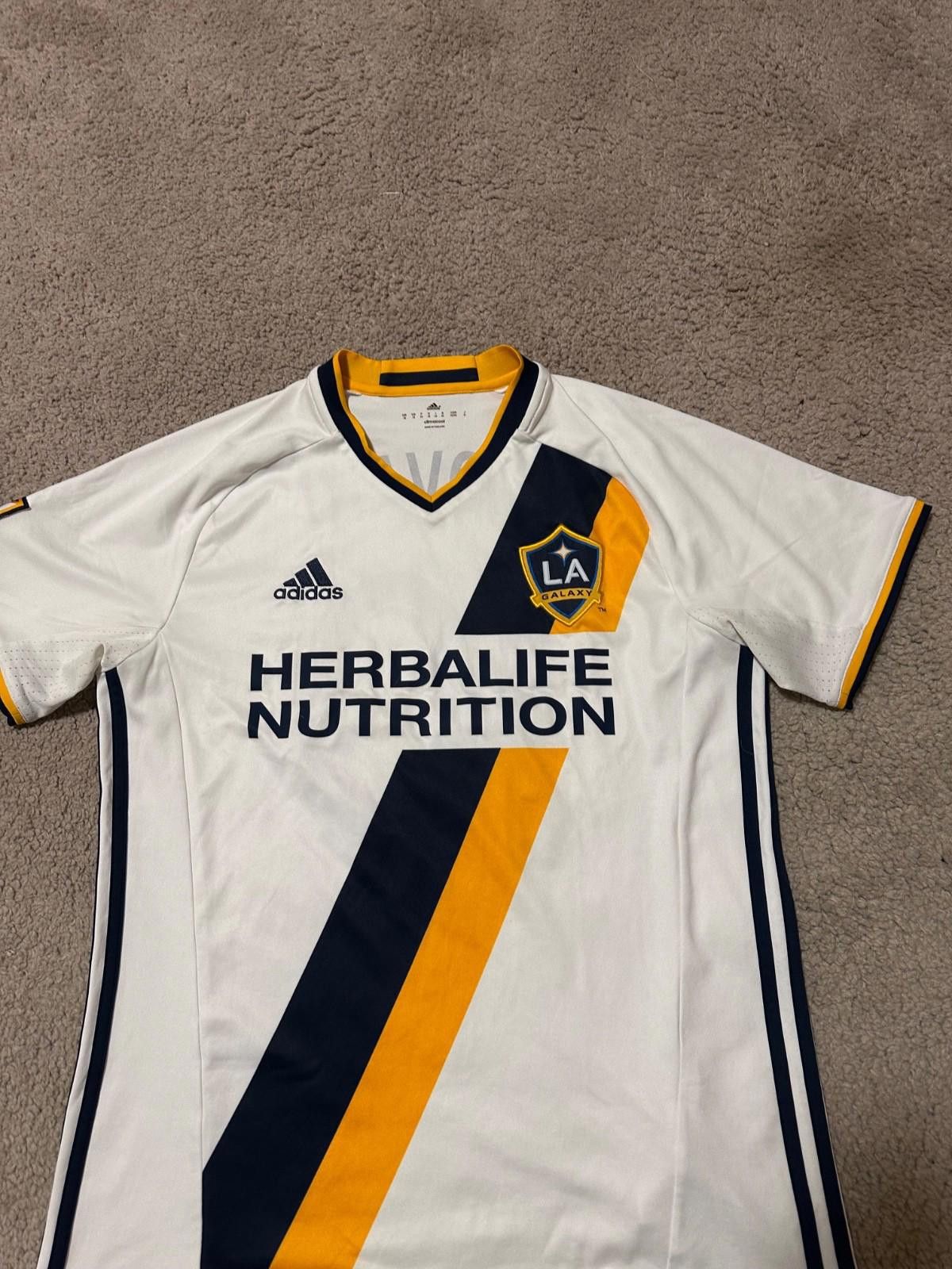 Adidas LA Galaxy Jersey Adidas #10 Giovani Dos Santos MLS Soccer Size US M / EU 48-50 / 2 - 3 Thumbnail