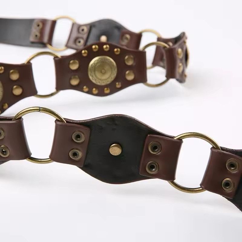 Designer × Vintage Retro Y2k Vintage Style Bohemian Metal Belt Size ONE SIZE - 9 Thumbnail