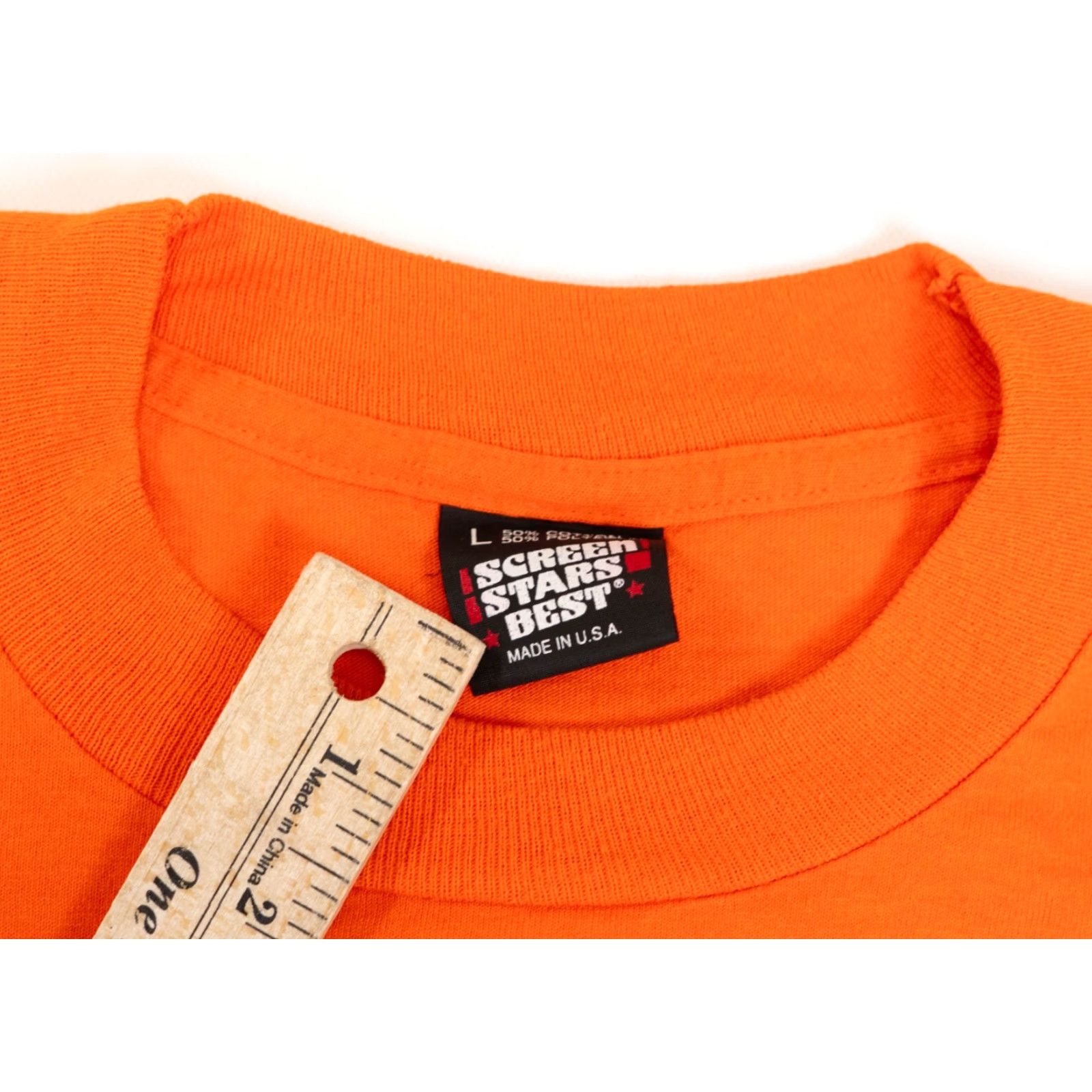 Vintage VINTAGE Screen Stars T-Shirt Boys and Girls Club Size L Orange Short Sleeve Crew Neck 80s 90s Vintage Logo Single Stitch Size US L / EU 52-54 / 3 - 4 Thumbnail
