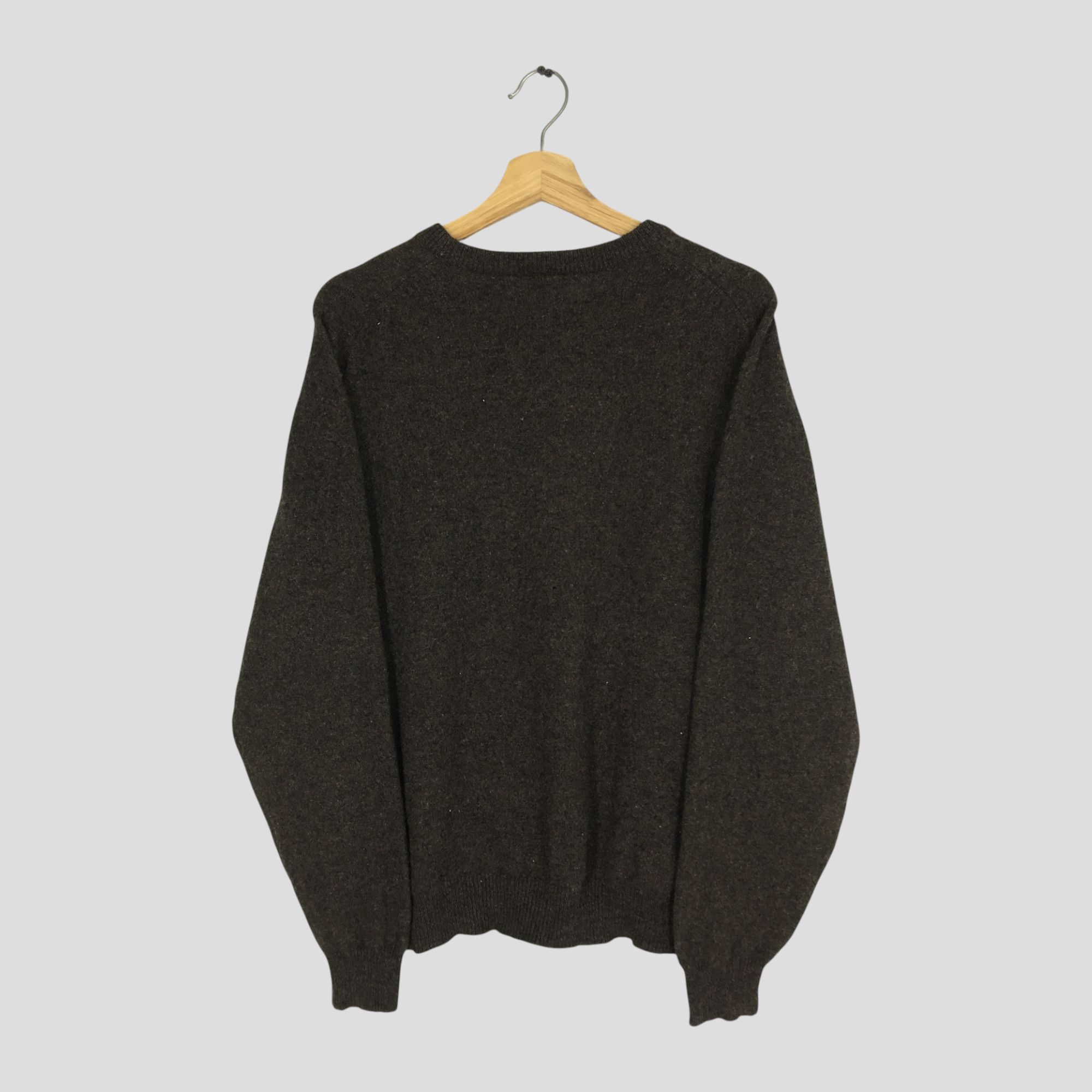 Lacoste Vintage Lacoste Cable Knitted Wool Sweater Size US M / EU 48-50 / 2 - 2 Thumbnail