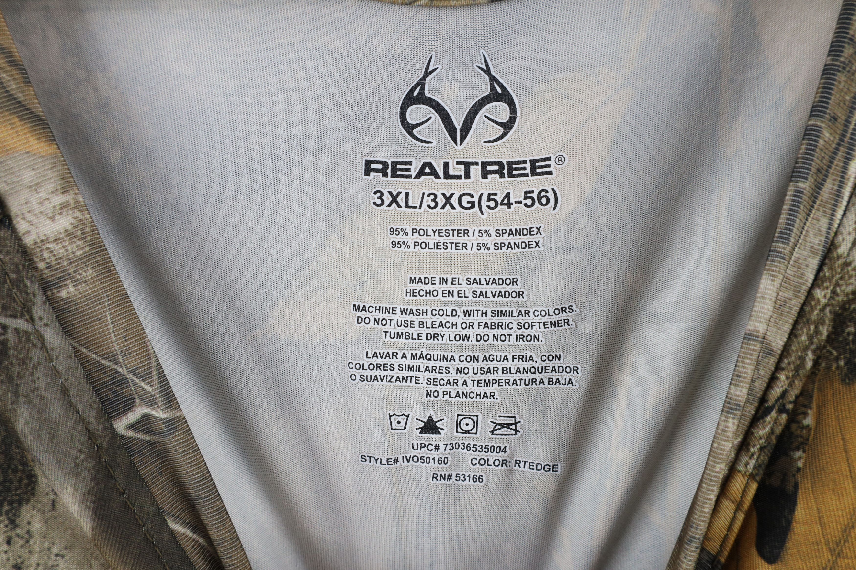 Vintage Realtree Camouflage Out Tech Long Sleeve T-Shirt Polyester Size US XXL / EU 58 / 5 - 5 Thumbnail