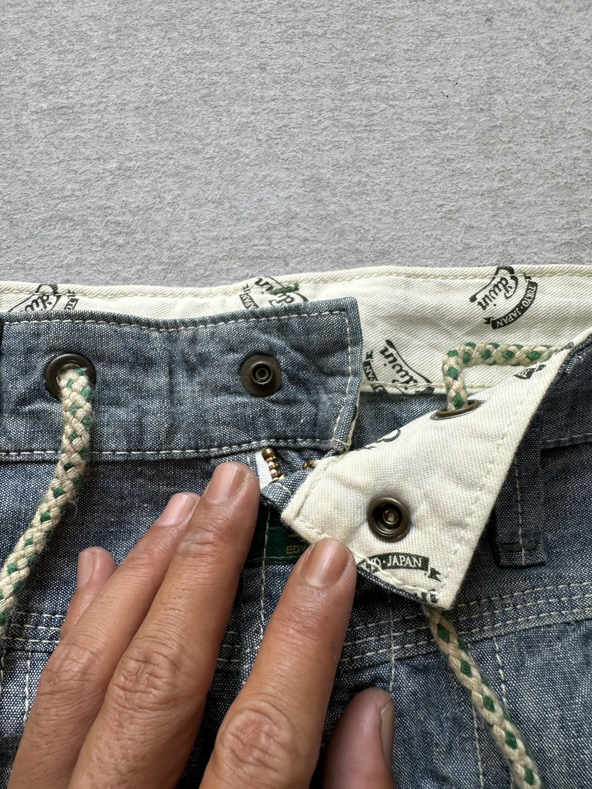 Edwin 712RS Vintage EDWIN TOKYO-JAPAN WorkWear Roll Ups Denim Pant Size US 33 - 9 Thumbnail