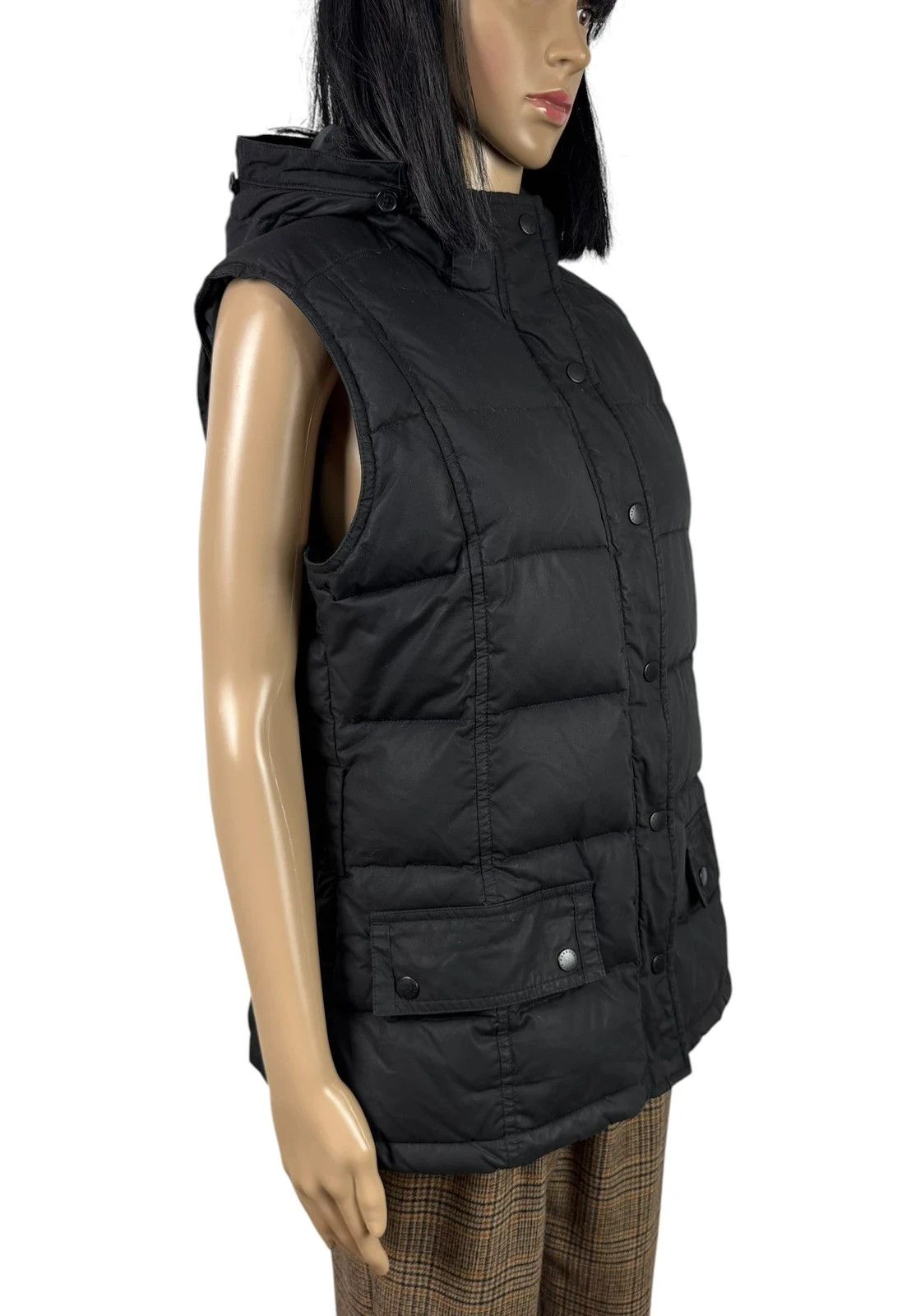 Barbour Barbour International Wax Cotton Down Gilet Size L / US 10 / IT 46 - 2 Thumbnail