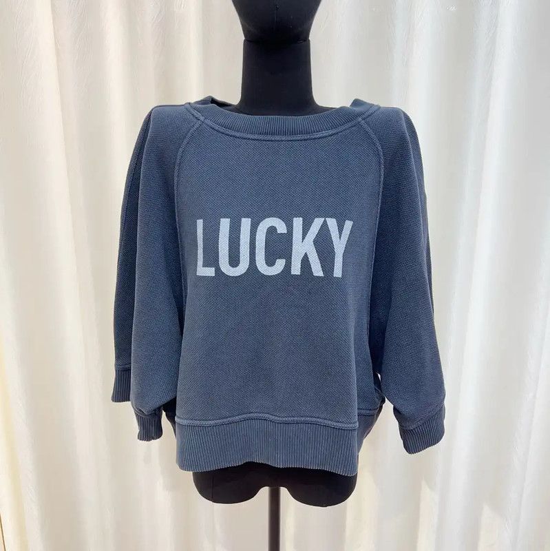 Dior Blue Cotton Women's Sweatshirt 0089