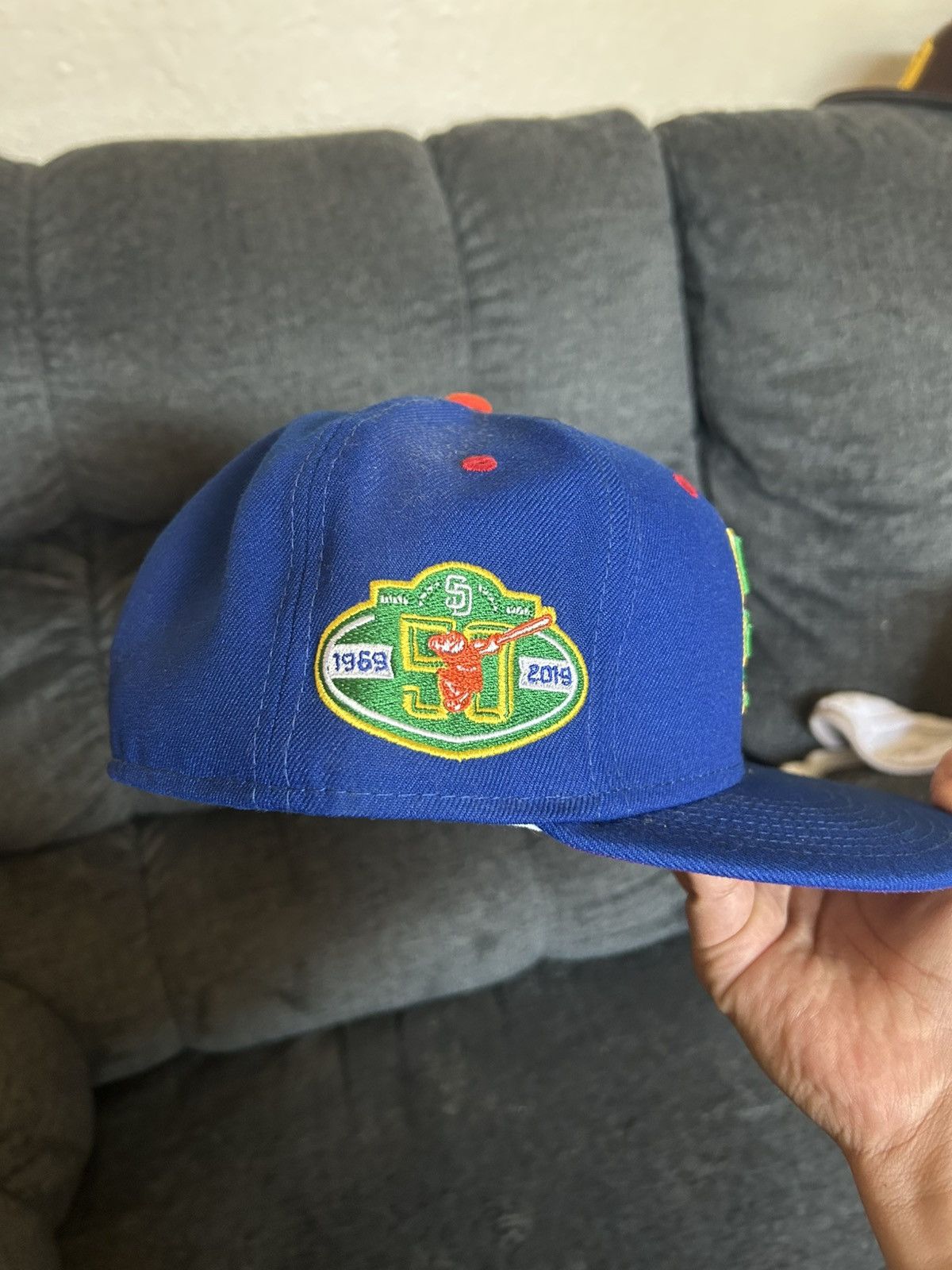 New Era San Diego Padres Purple UV Neon Green Yellow 59fifty fitted Size ONE SIZE - 2 Thumbnail