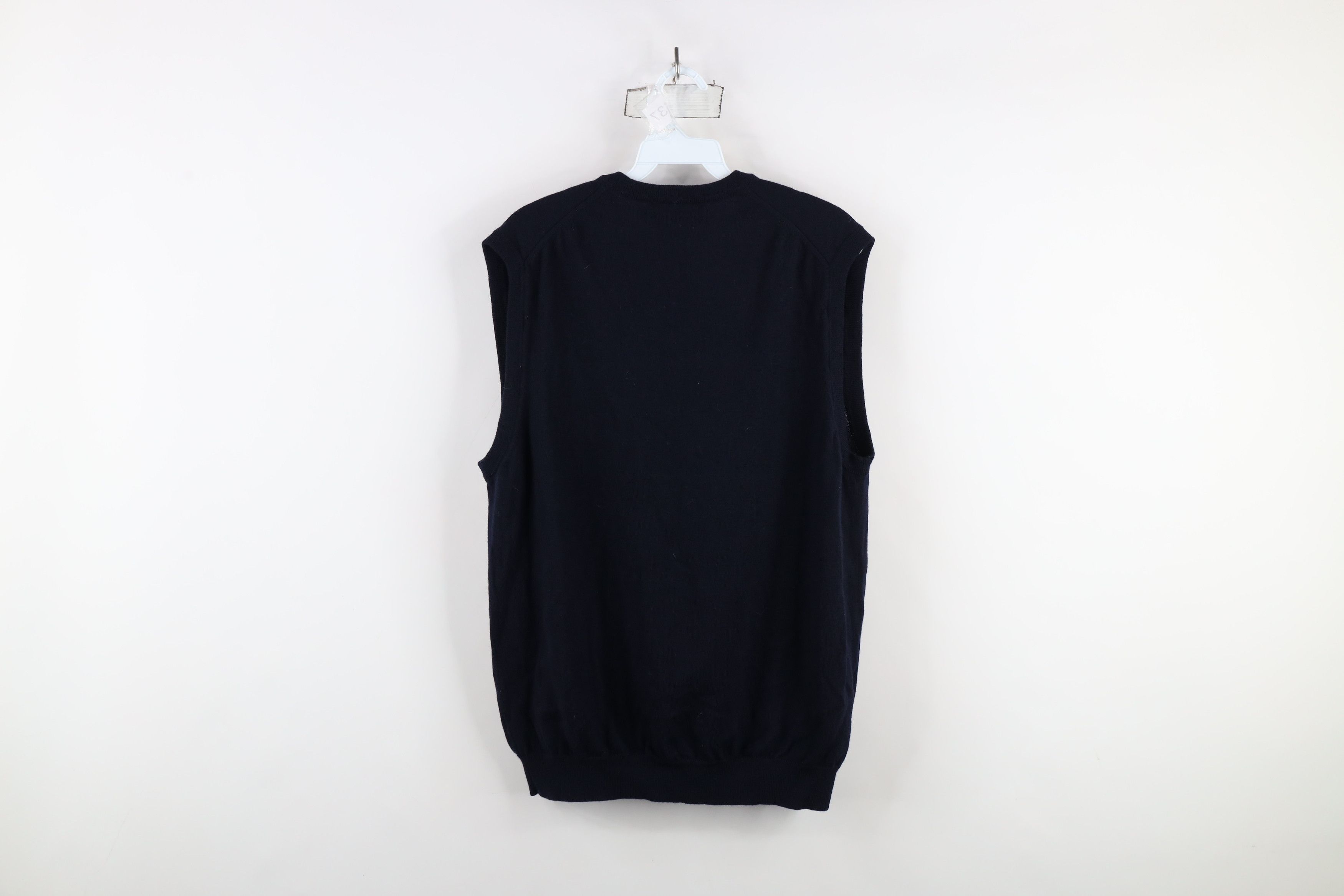 Brooks Brothers × Vintage Brooks Brothers Blank Merino Wool Knit Sweater Vest AS IS Size US L / EU 52-54 / 3 - 8 Thumbnail