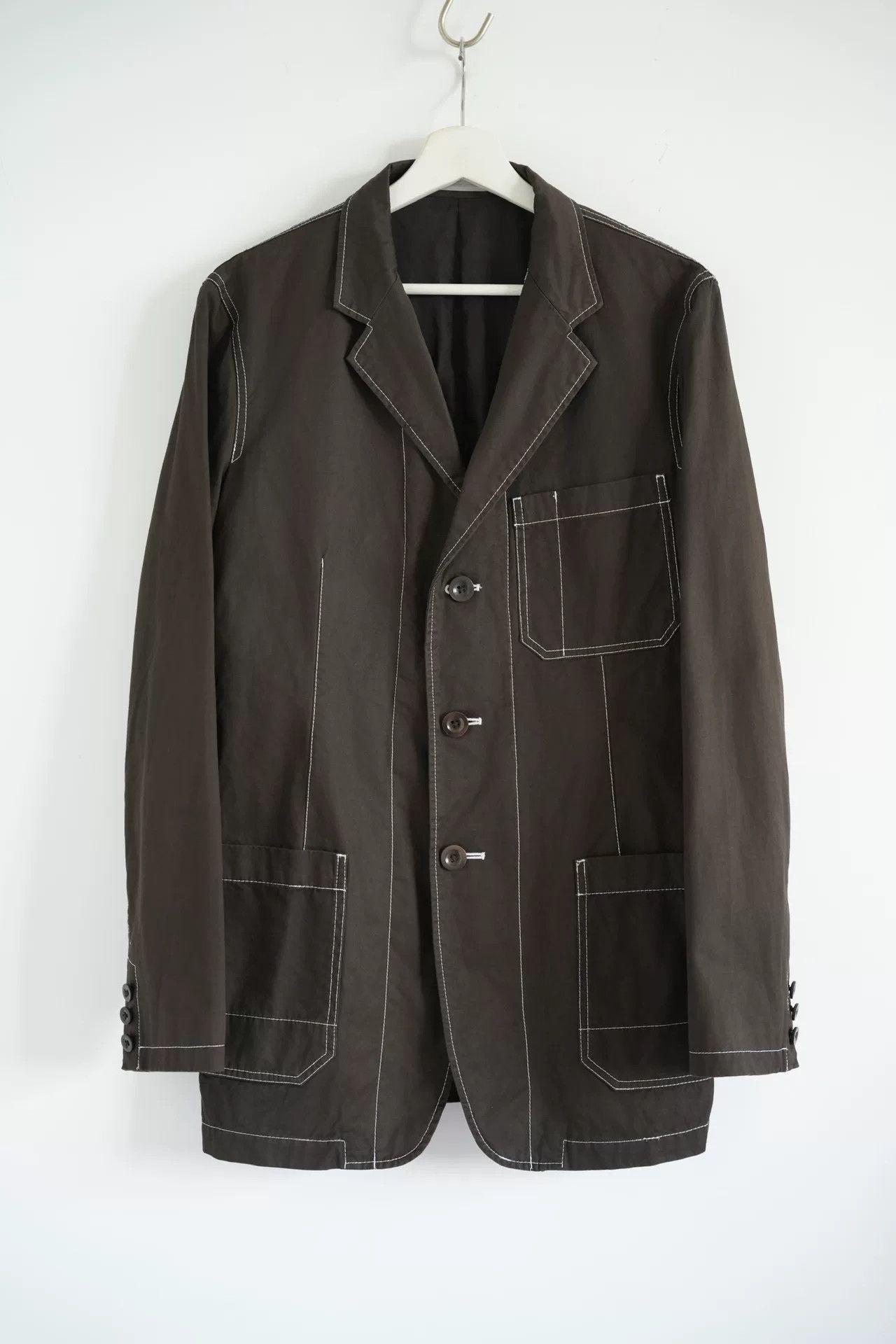 Y's for Men yohji yamamoto men’s brown blazer coat Size US M / EU 48-50 / 2 - 1 Thumbnail