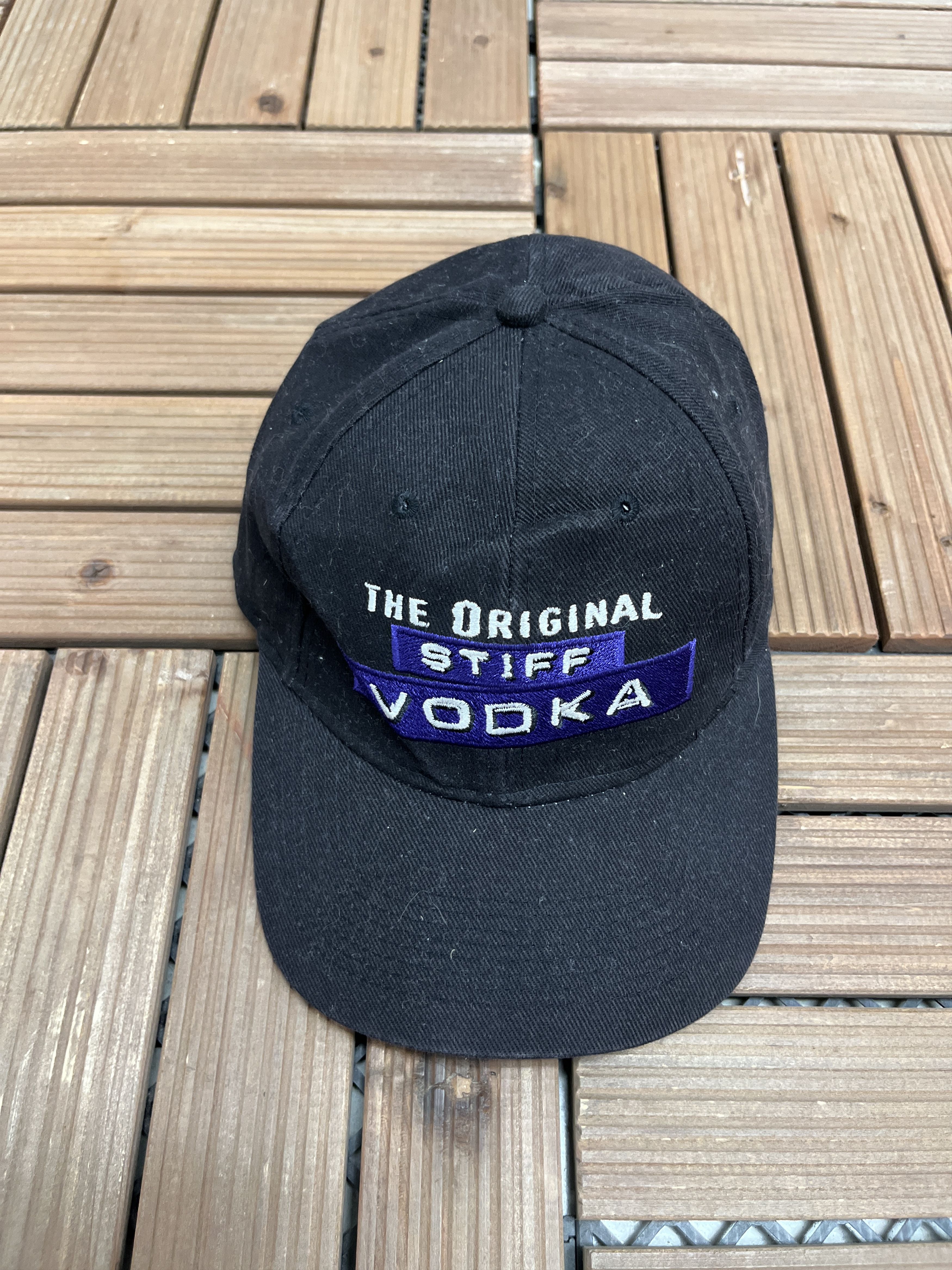Starter × Vintage The Original Stiff Vodka Vintage Strap Back Black Hat Cap Size ONE SIZE - 2 Thumbnail