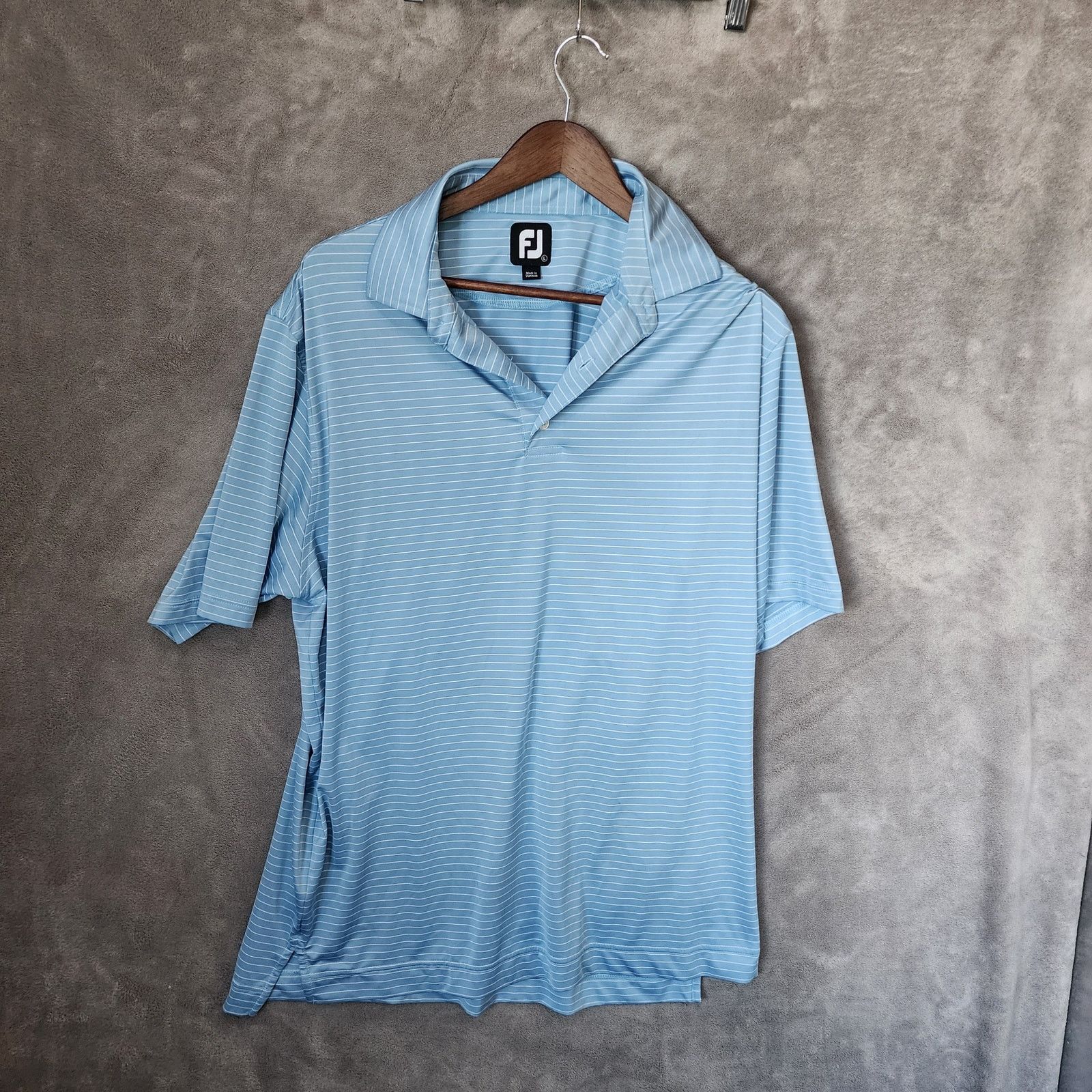 Footjoy FootJoy FJ Men's Blue White Striped Polo Shirt Size Large Size US L / EU 52-54 / 3 - 1 Thumbnail