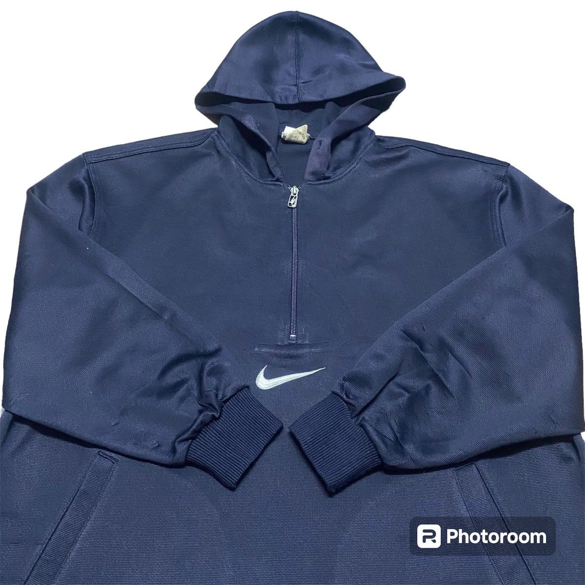 Vintage Rare‼️🔥Vintage Nike Center Swoosh Embroidery Half Zipper Size US L / EU 52-54 / 3 - 3 Thumbnail
