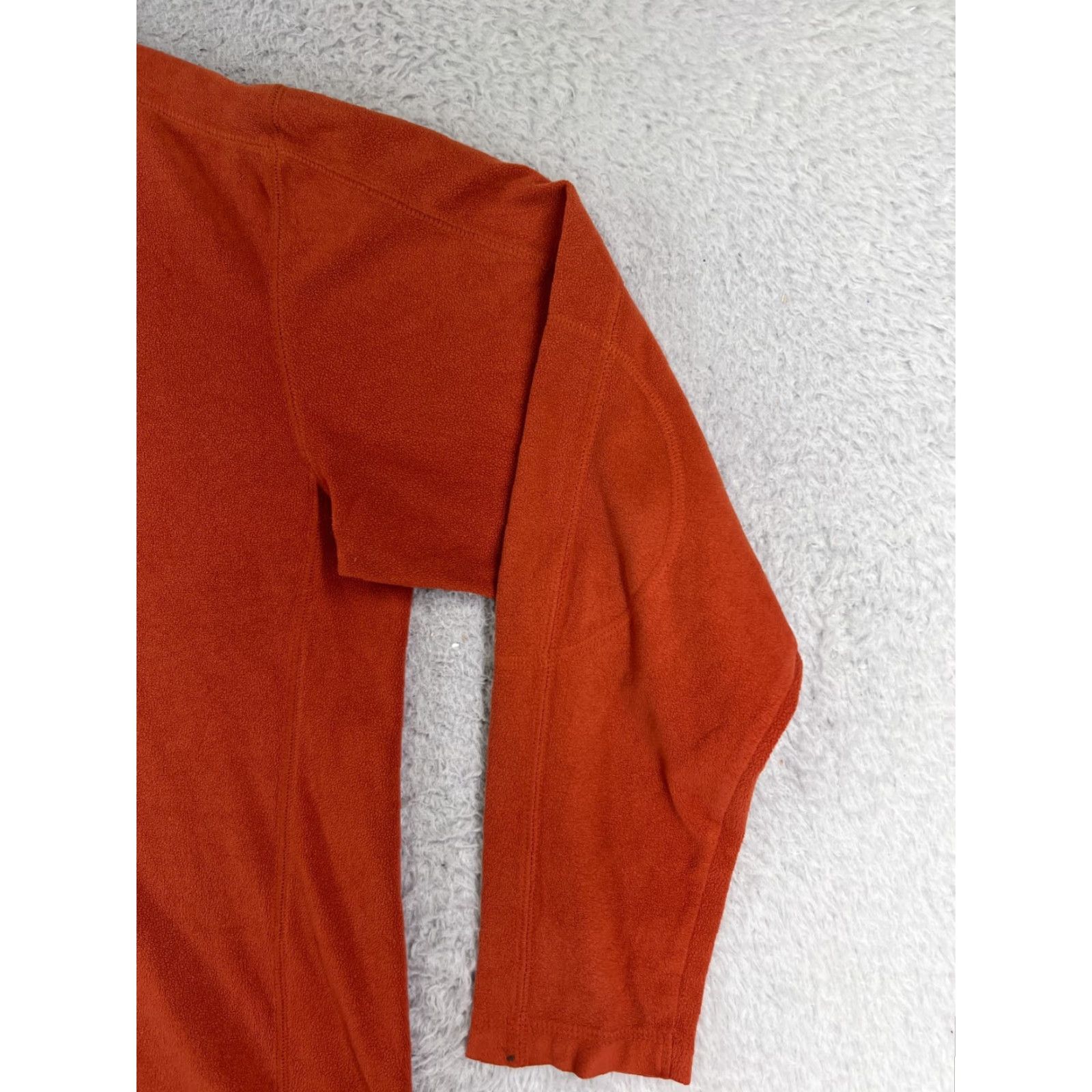 Vintage Columbia Sweater Men Medium Orange Pullover 1/4 Zip Polyester Fleece Mock Neck Size US M / EU 48-50 / 2 - 2 Thumbnail
