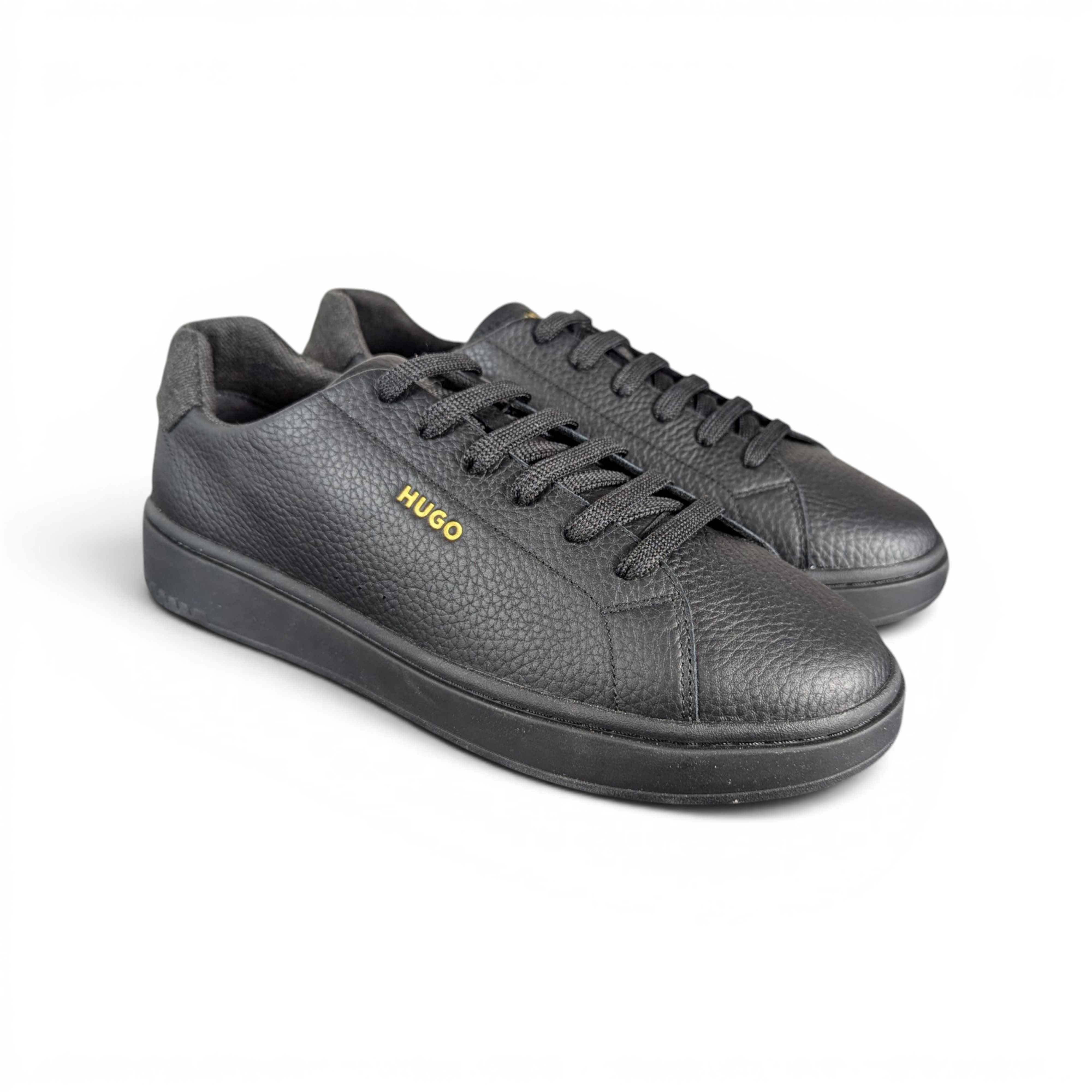 Hugo Boss HUGO BOSS BLACK LEATHER SNEAKERS Size US 11 / EU 44 - 3 Thumbnail