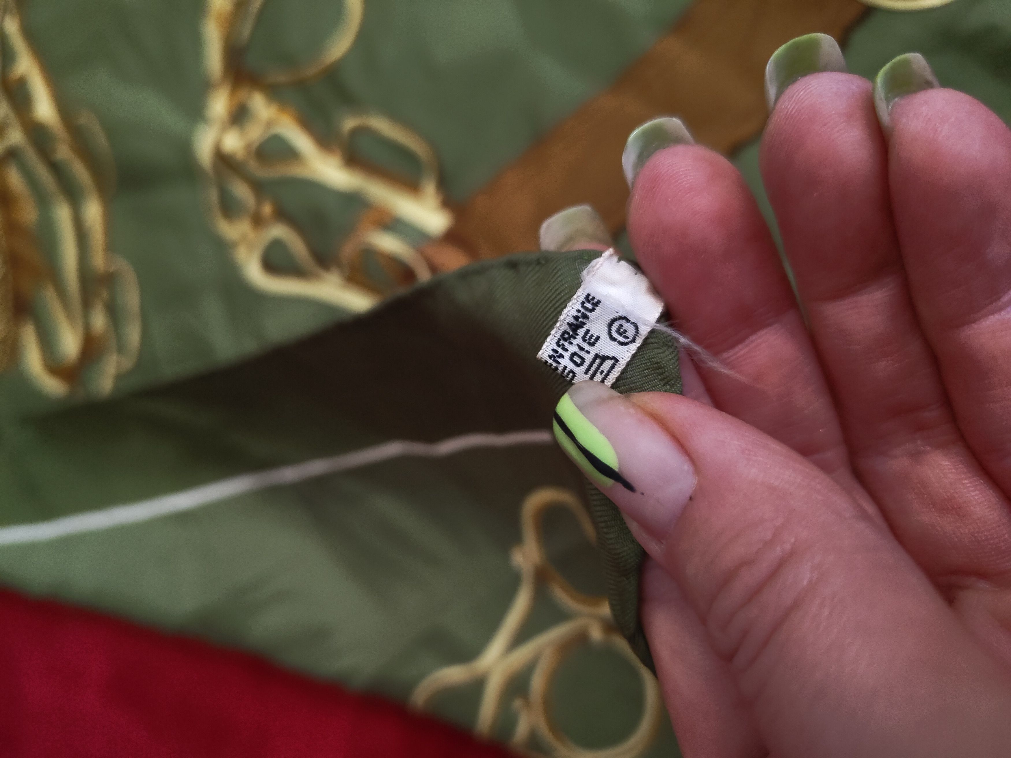 Hermes Silk scarf Hermes Guillemot 1974 in green Size ONE SIZE - 8 Thumbnail