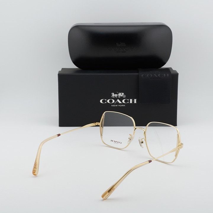 Coach Coach HC5165D 9441 Eyeglasses Gold 53mm Square Frame Size ONE SIZE - 9 Thumbnail