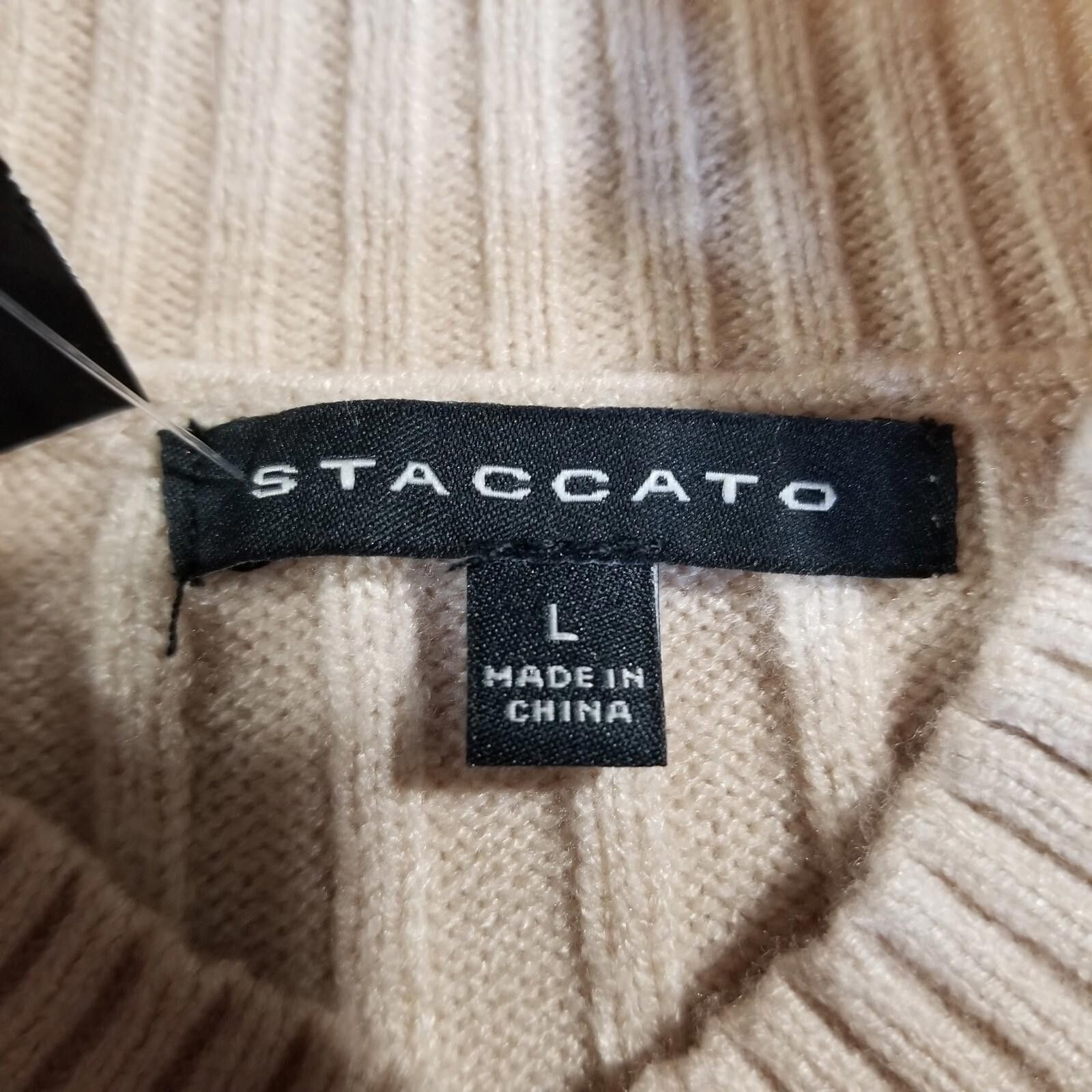 Other Staccato Large Oat Turtleneck Soft Fall Sweater New W/ Tags Size L / US 10 / IT 46 - 3 Thumbnail