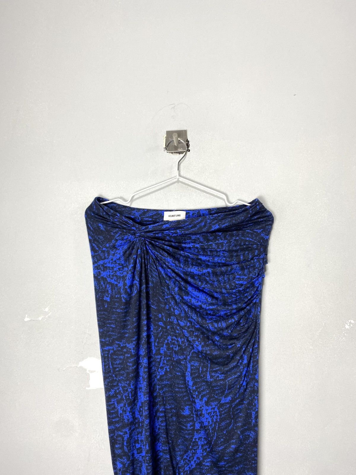 Helmut Lang Helmut Lang Black Blue Printed Skirt Dress Size S / US 4 / IT 40 - 2 Thumbnail