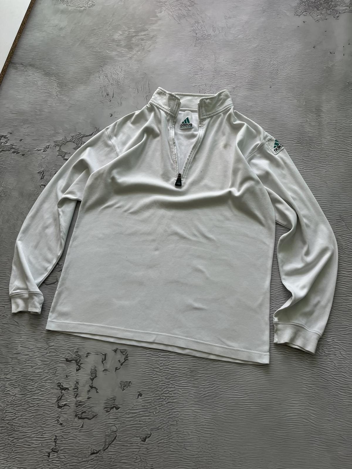 Adidas Adidas Equipment Vintage Longsleeve Zip White Size US M / EU 48-50 / 2 - 1 Thumbnail
