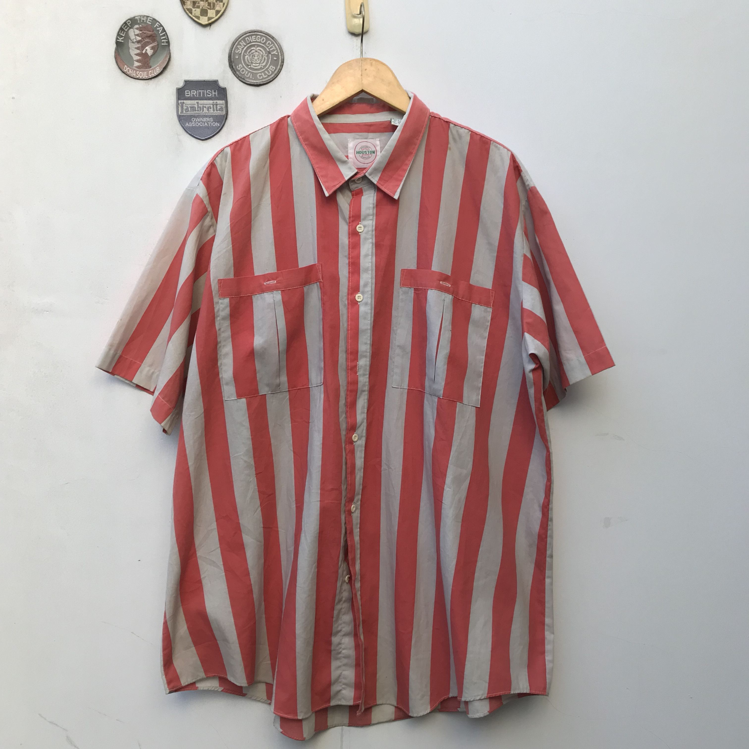 Vintage Vintage american classic Houston red candy stripes size xl Size US XL / EU 56 / 4 - 5 Thumbnail