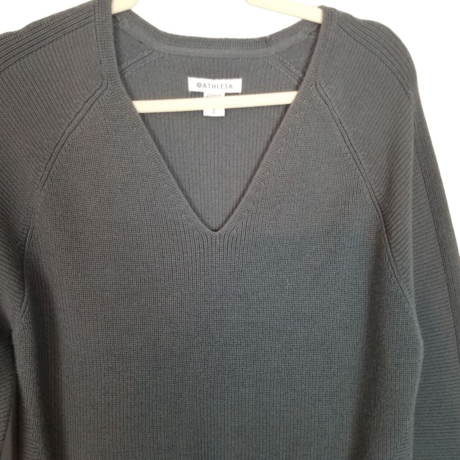 Athleta Athleta Womens Cotton Wool Pullover Sweater Slouchy Size S Size S / US 4 / IT 40 - 3 Thumbnail