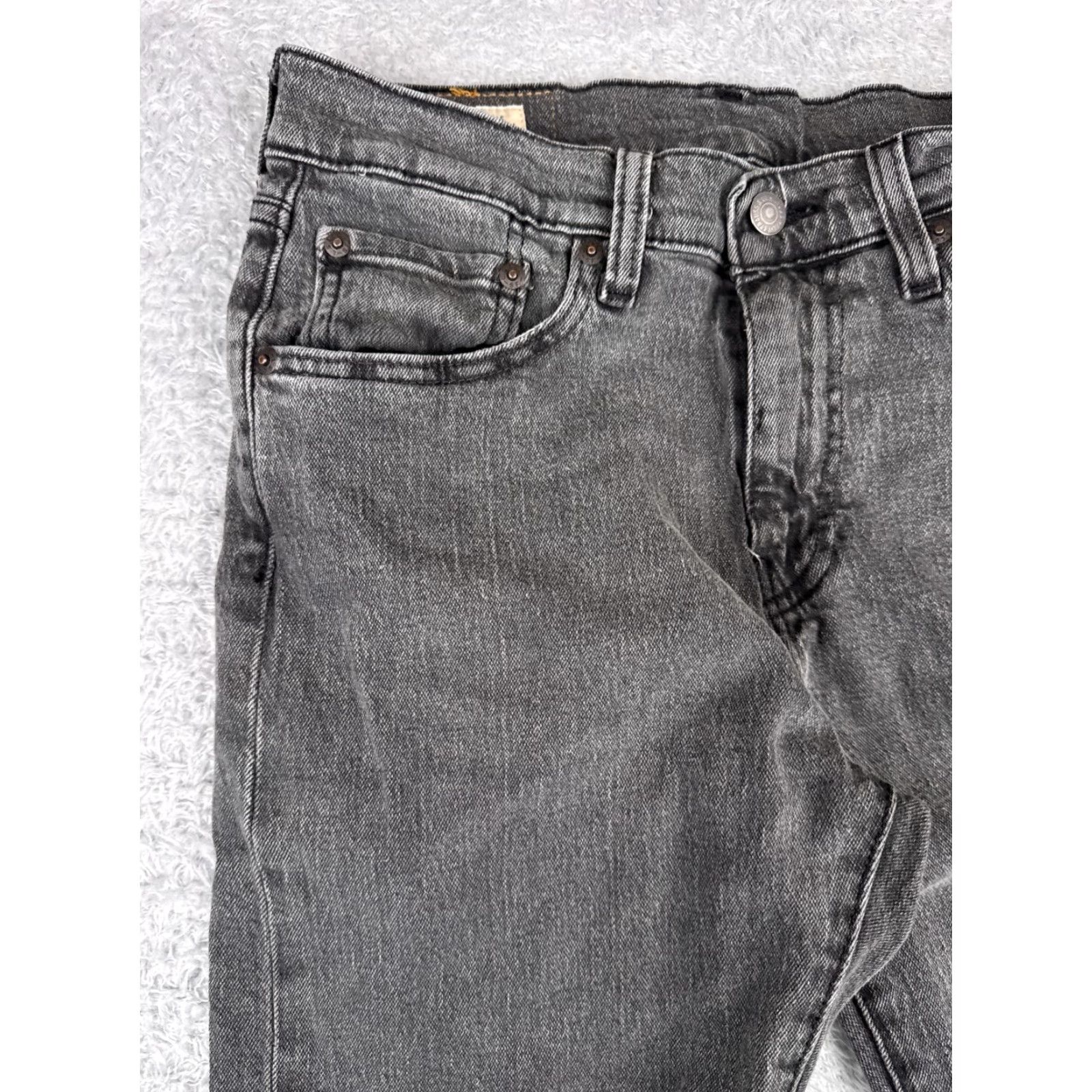 Levi's Levi's Premium Jeans Black Denim 30x29 Cotton 512 Big E Adult Size US 30 / EU 46 - 4 Thumbnail