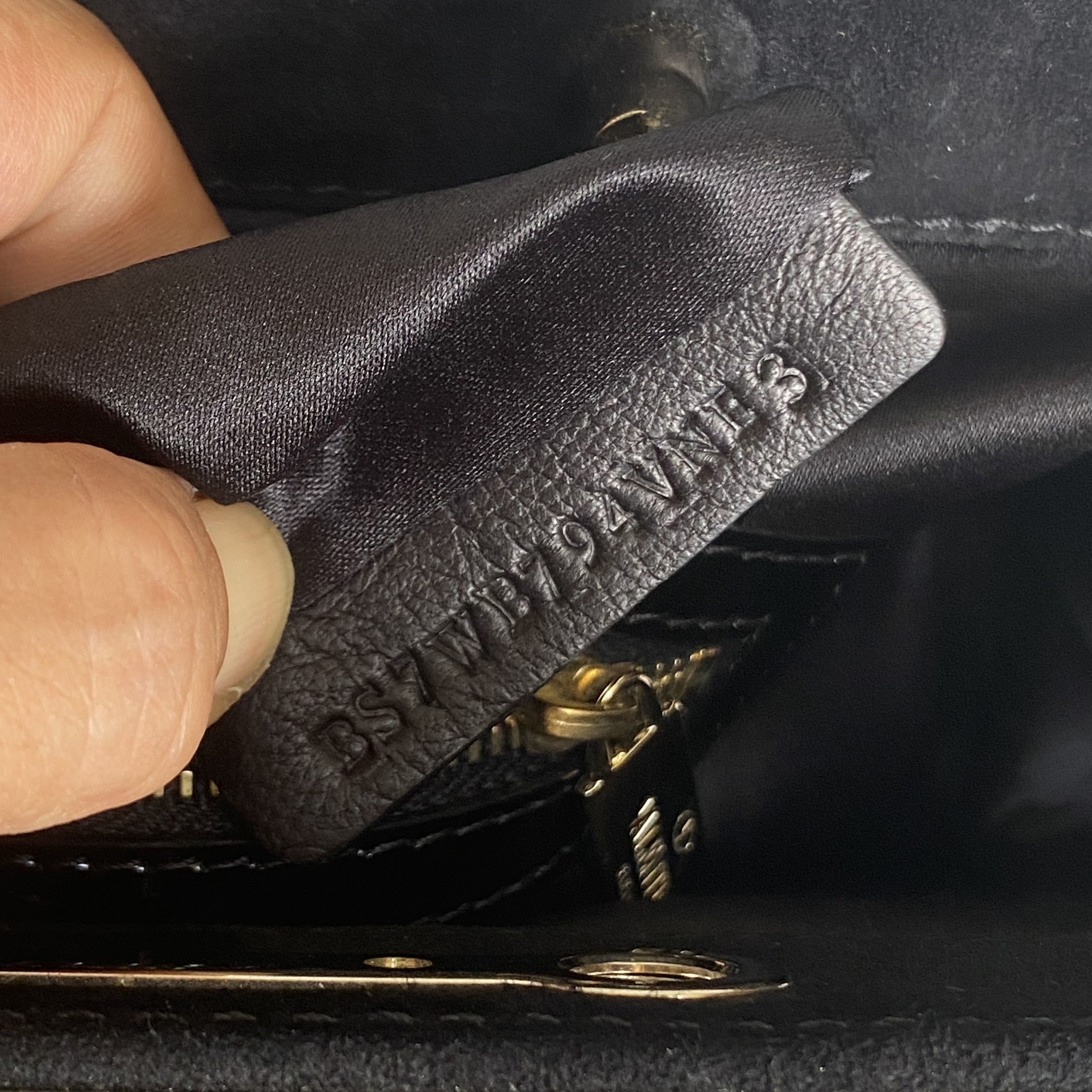 Valentino × Vintage Vintage Black Bow Patent Leather Top Handle Satchel Bag Size ONE SIZE - 14 Thumbnail