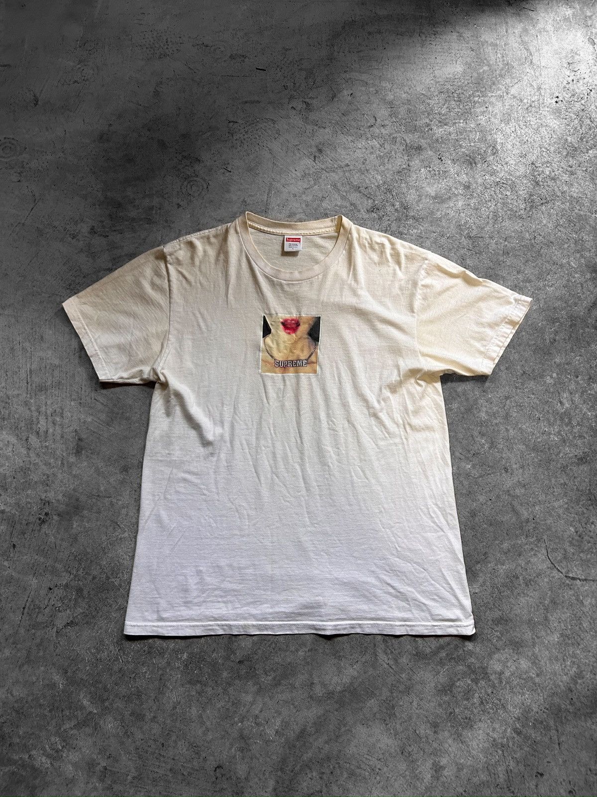 Streetwear Supreme Vintage WHITE SUPREME CHAIN TEE Grailed